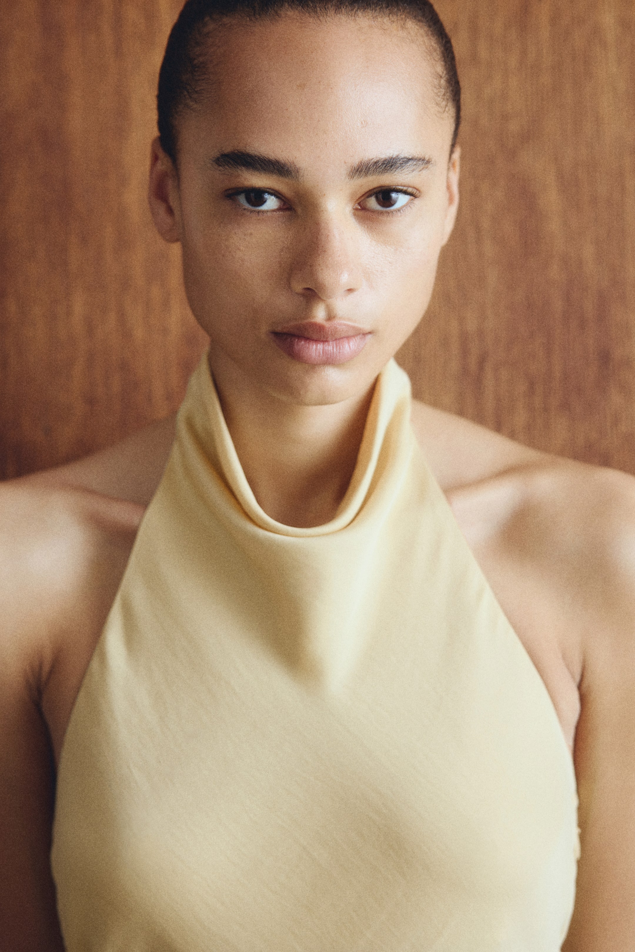 Asymmetric Halterneck Dress