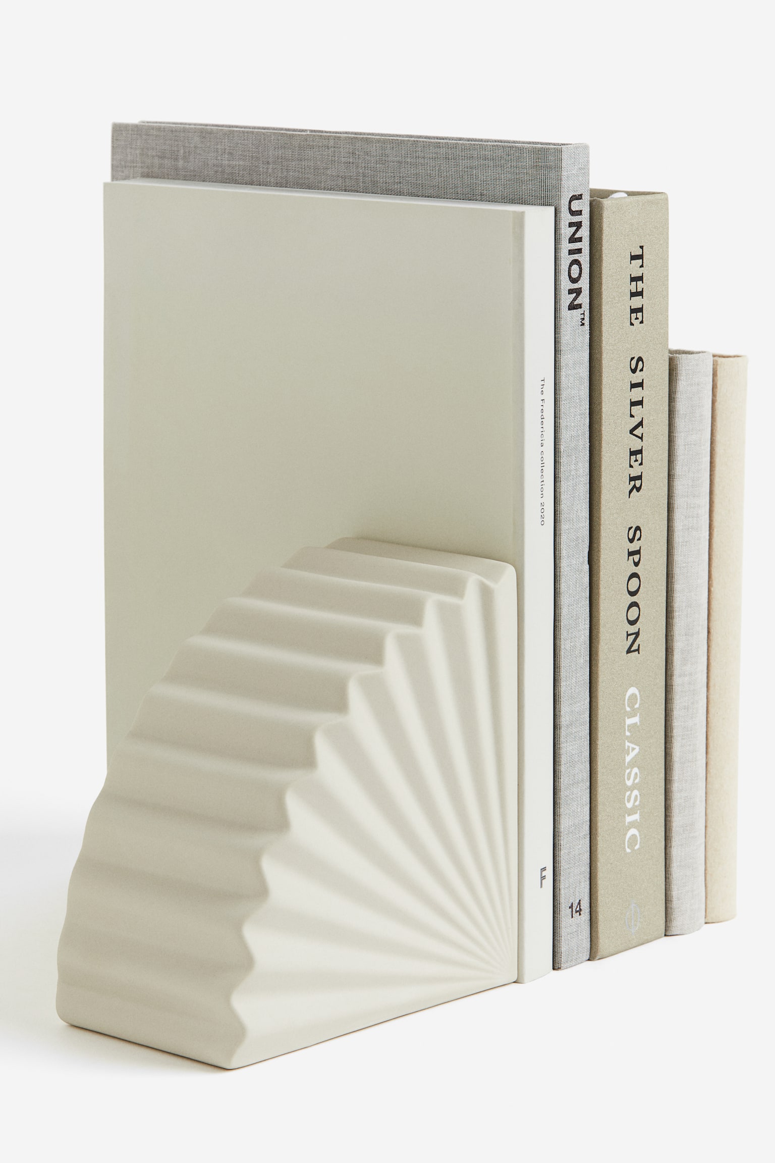 Stoneware bookend - White - 4