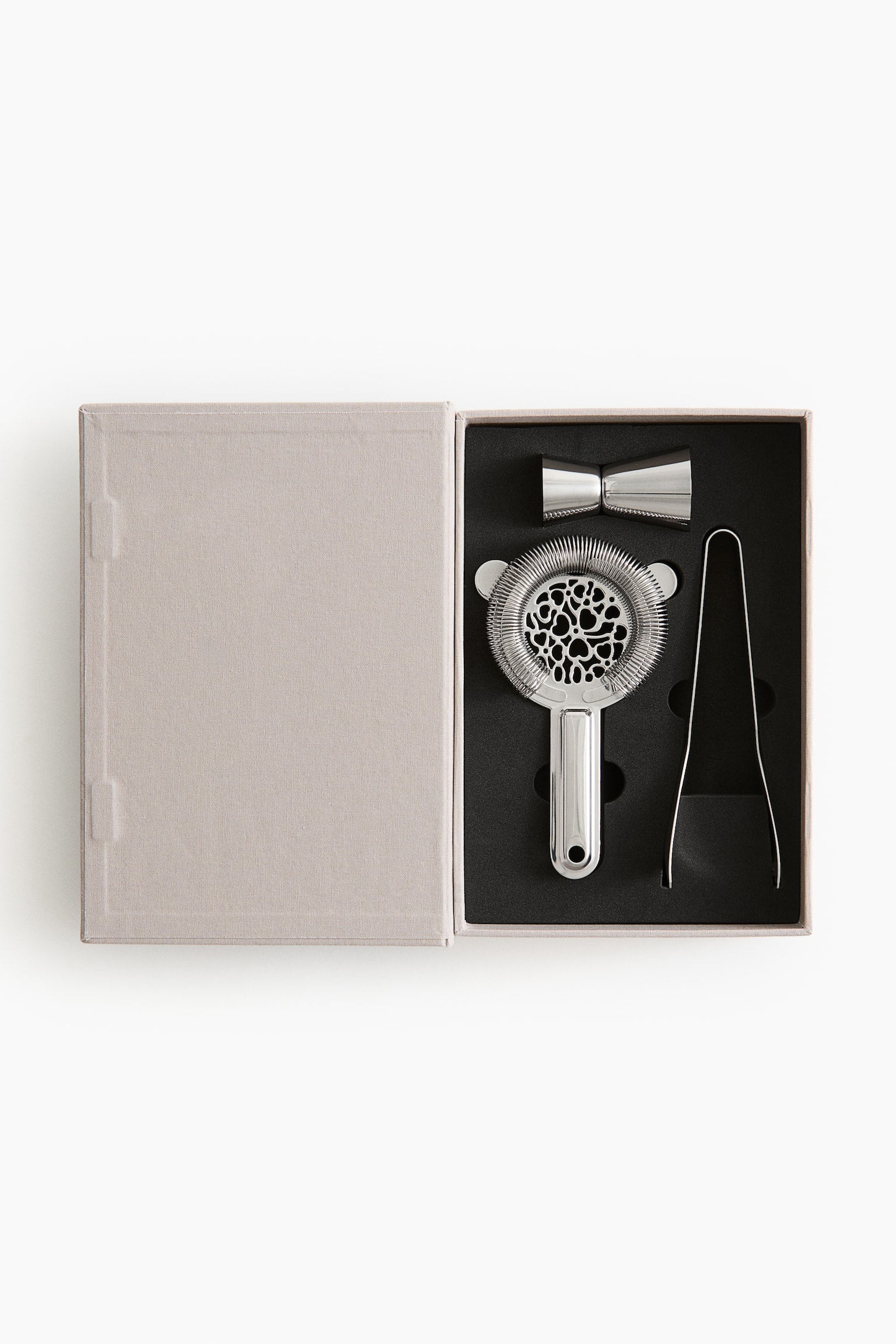 3-piece cocktail tool set - Argenté