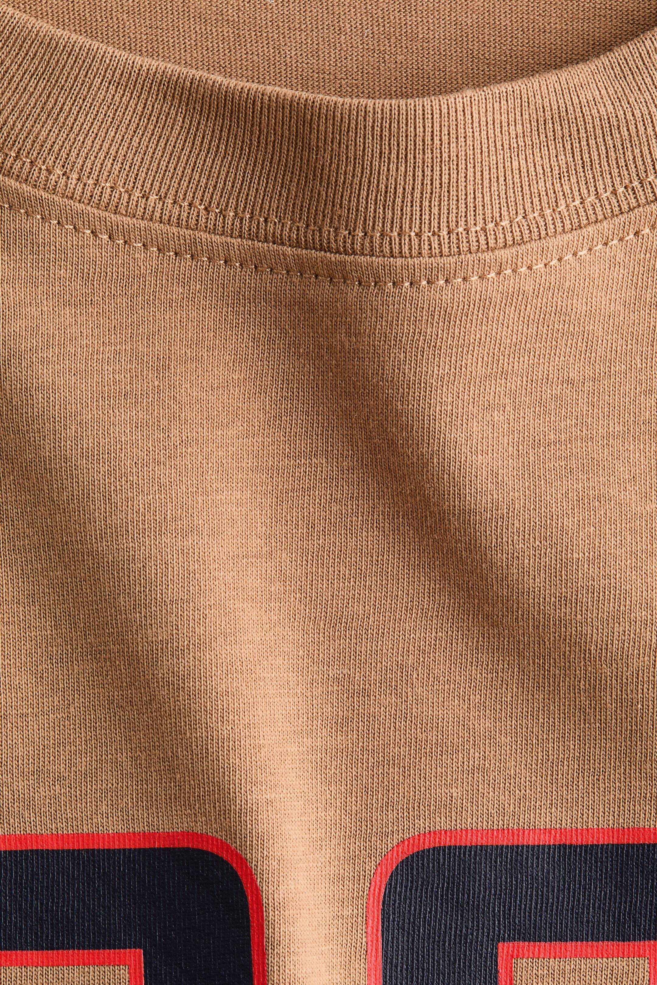 View larger image: Printed cotton T-shirt - Light brown/1985 - Ladies | H&M IN 2