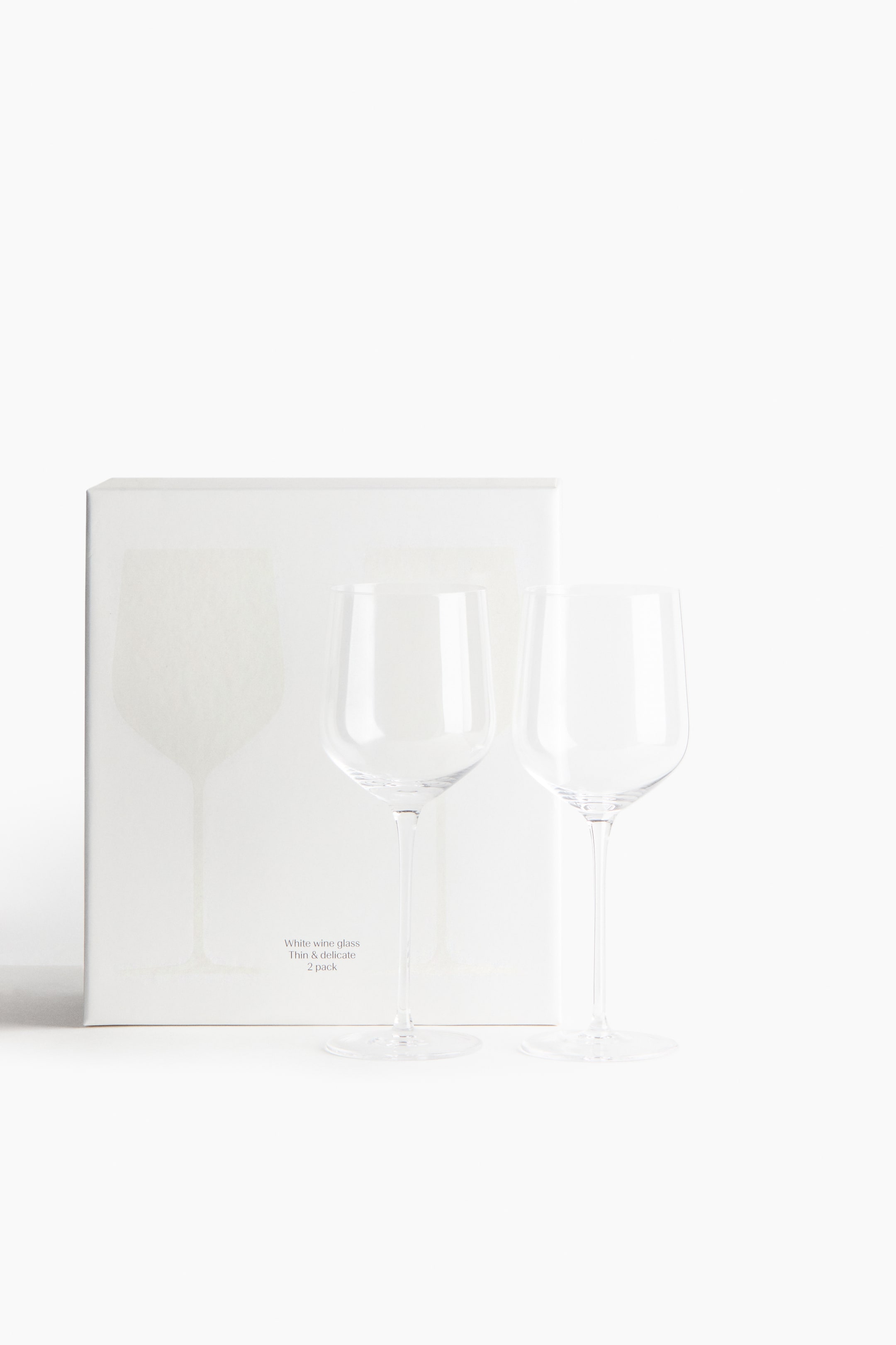 Ver imagem maior: Pack de 2 copos de vinho branco - Transparente - HOME | H&M PT 3
