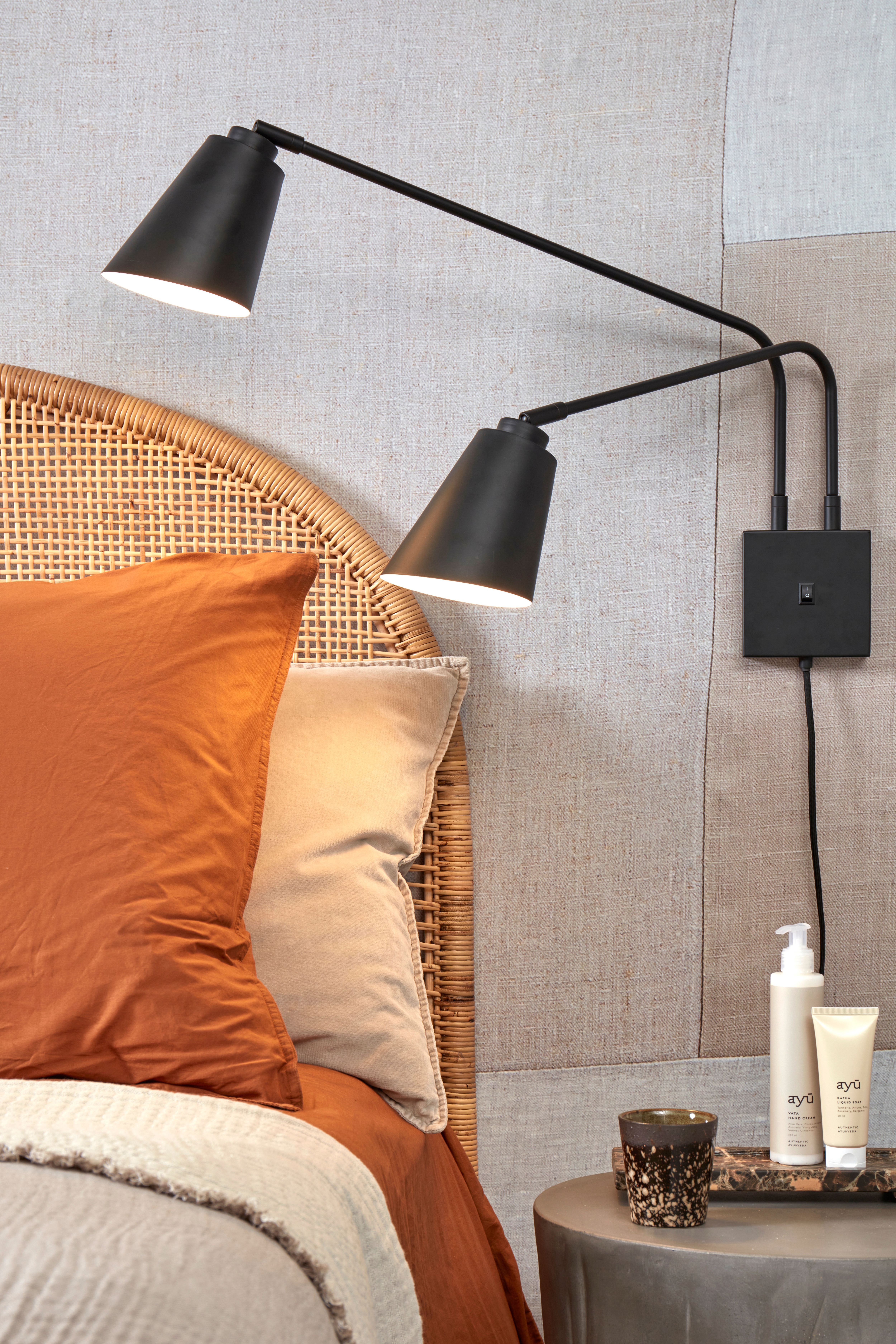 Bremen Wandleuchte - Schwarz