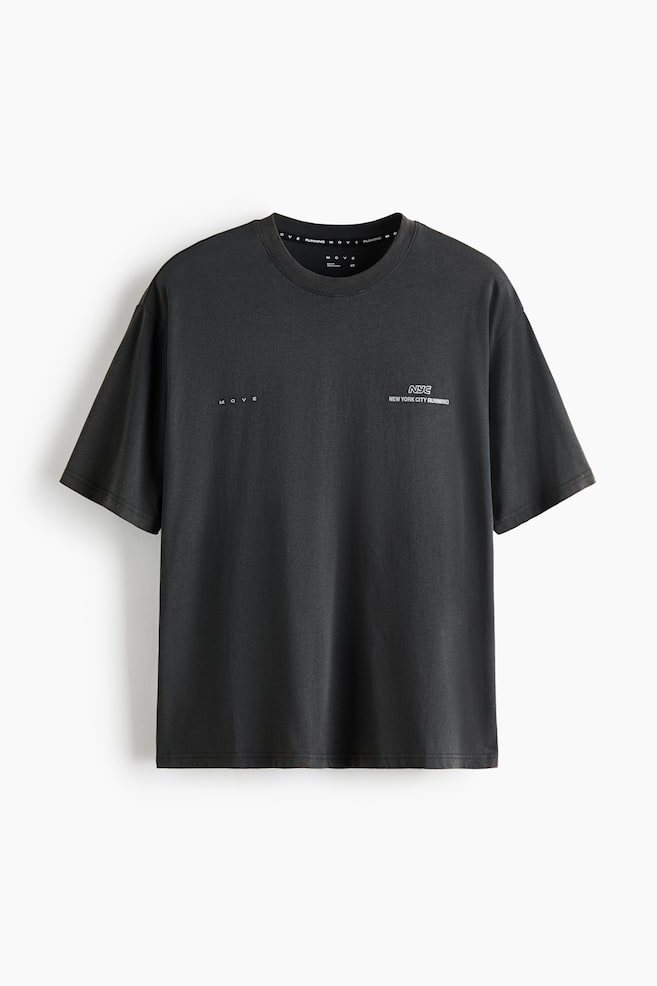 Boxy Sports T-Shirt with DryMove™ - Dark gray/NYC/Dark gray/Blue/NYC/White/Dead End Runners - 1
