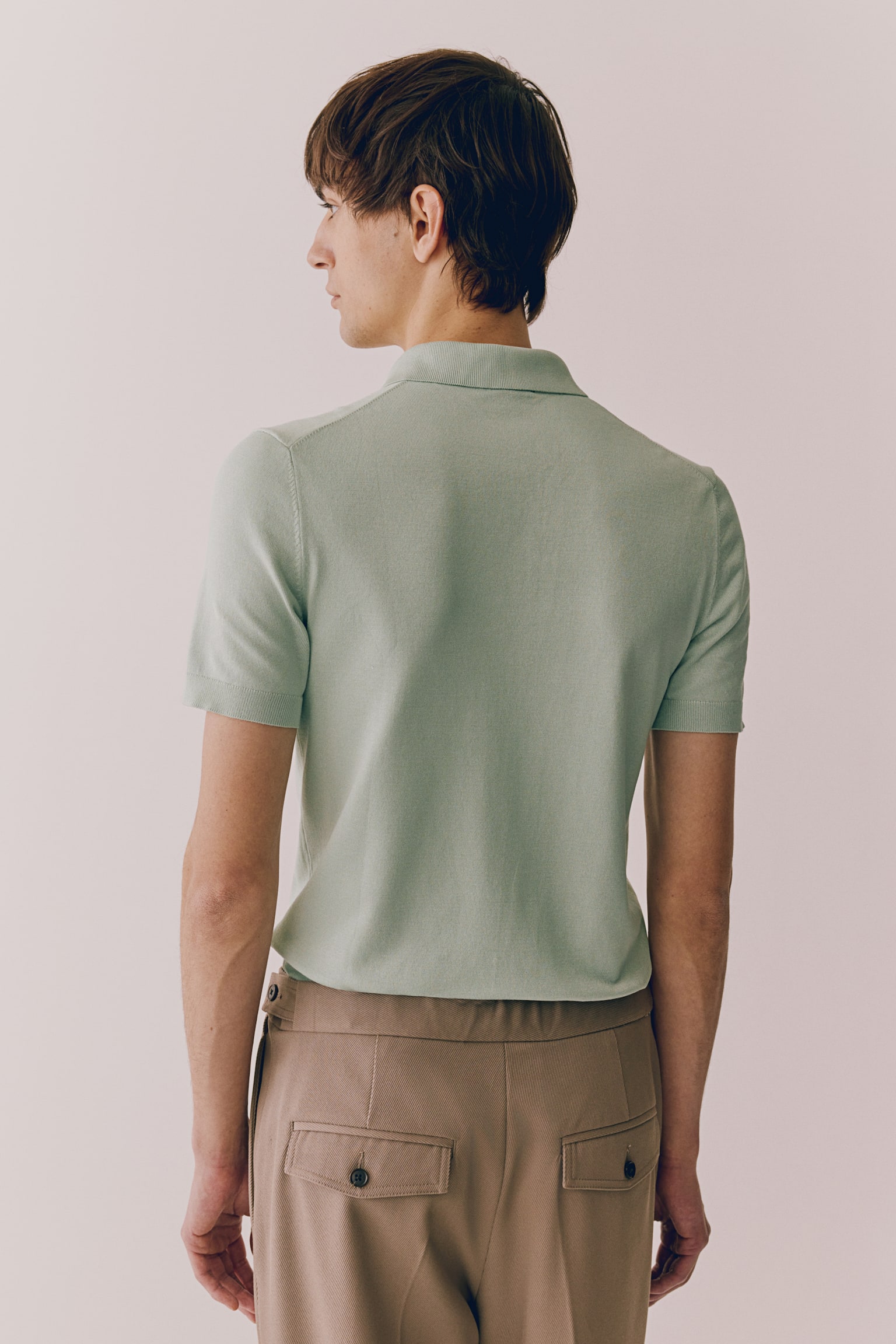 Slim Fit Polo shirt - Mint green/White/Light blue/Yellow/Navy blue/Beige marl - 3