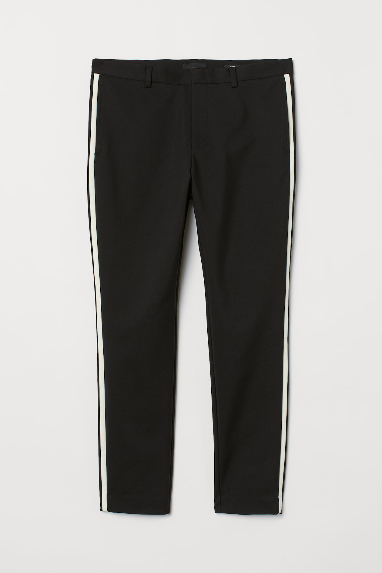Formal Pants For Black Trousers With White Stripe Mens Men Black