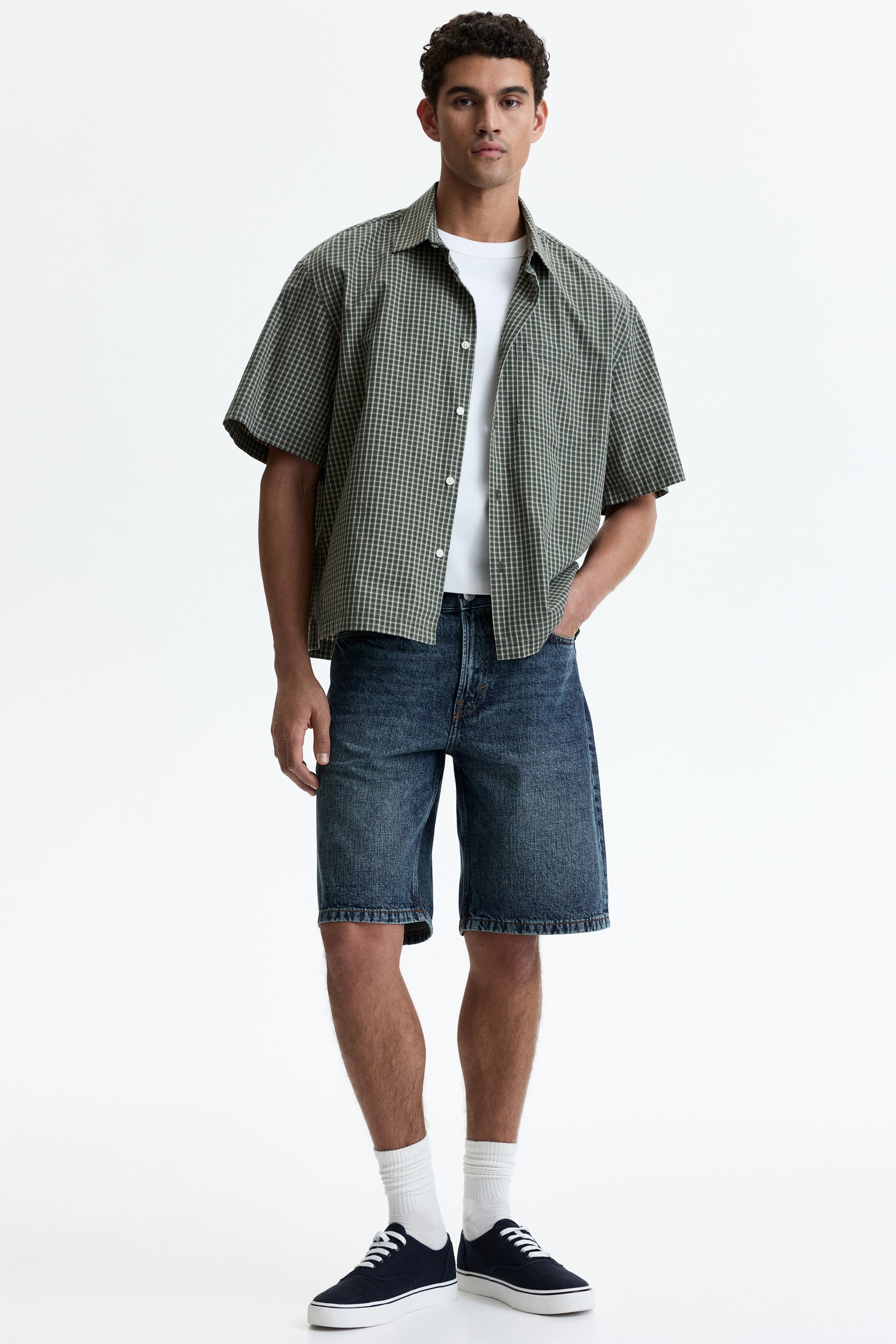 Relaxed Denim Shorts