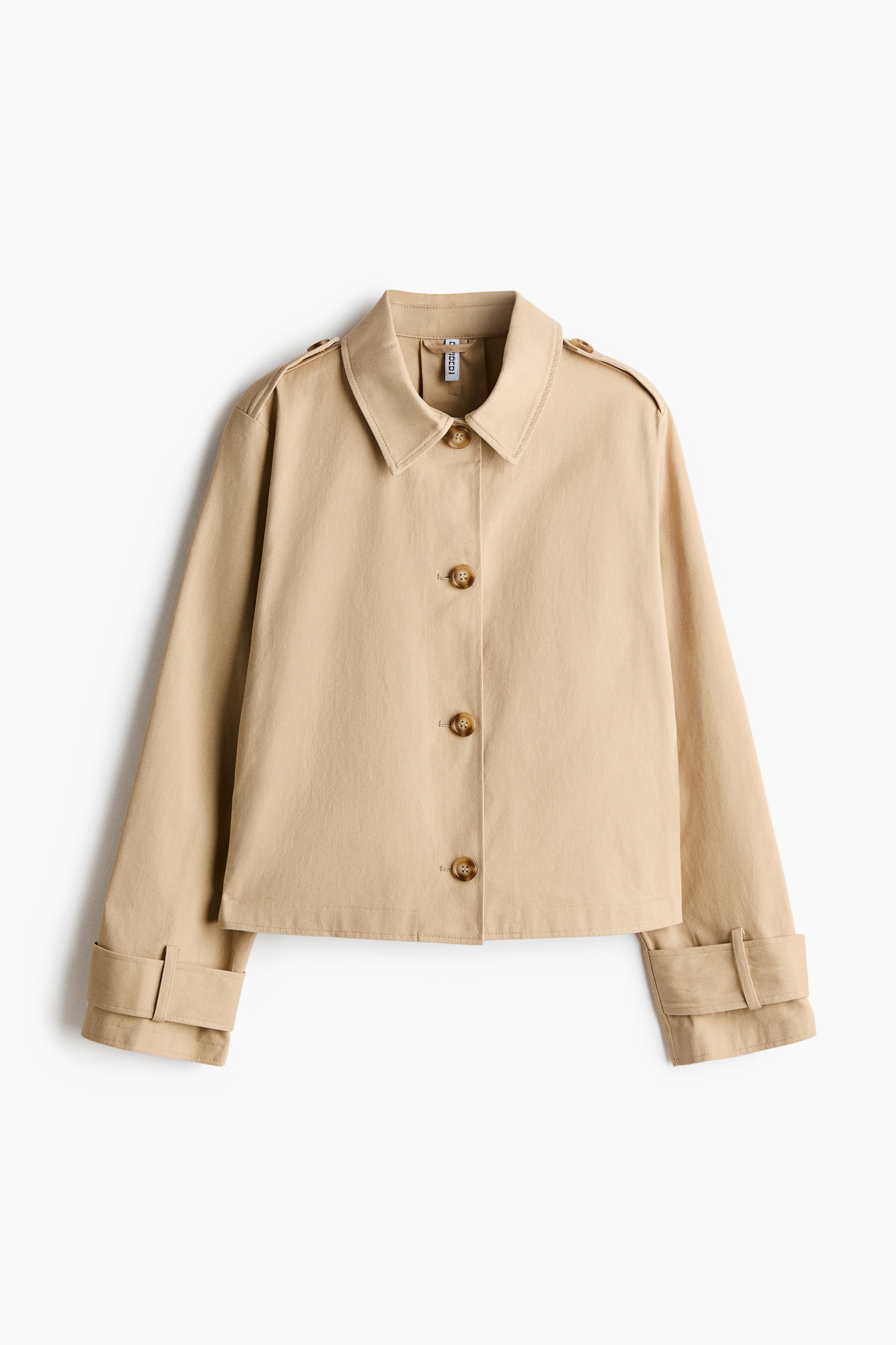 Veste style imperméable en coton