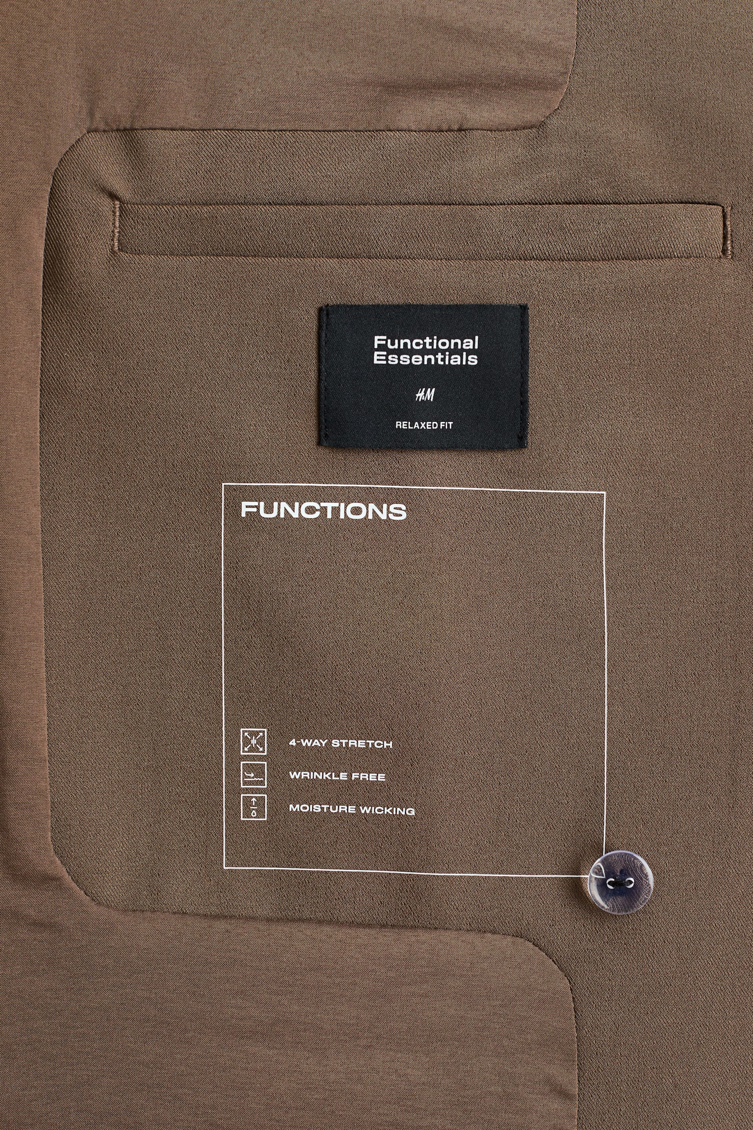 Wrinkle Resistant Relaxed Fit Suit jacket - Light brown - 9