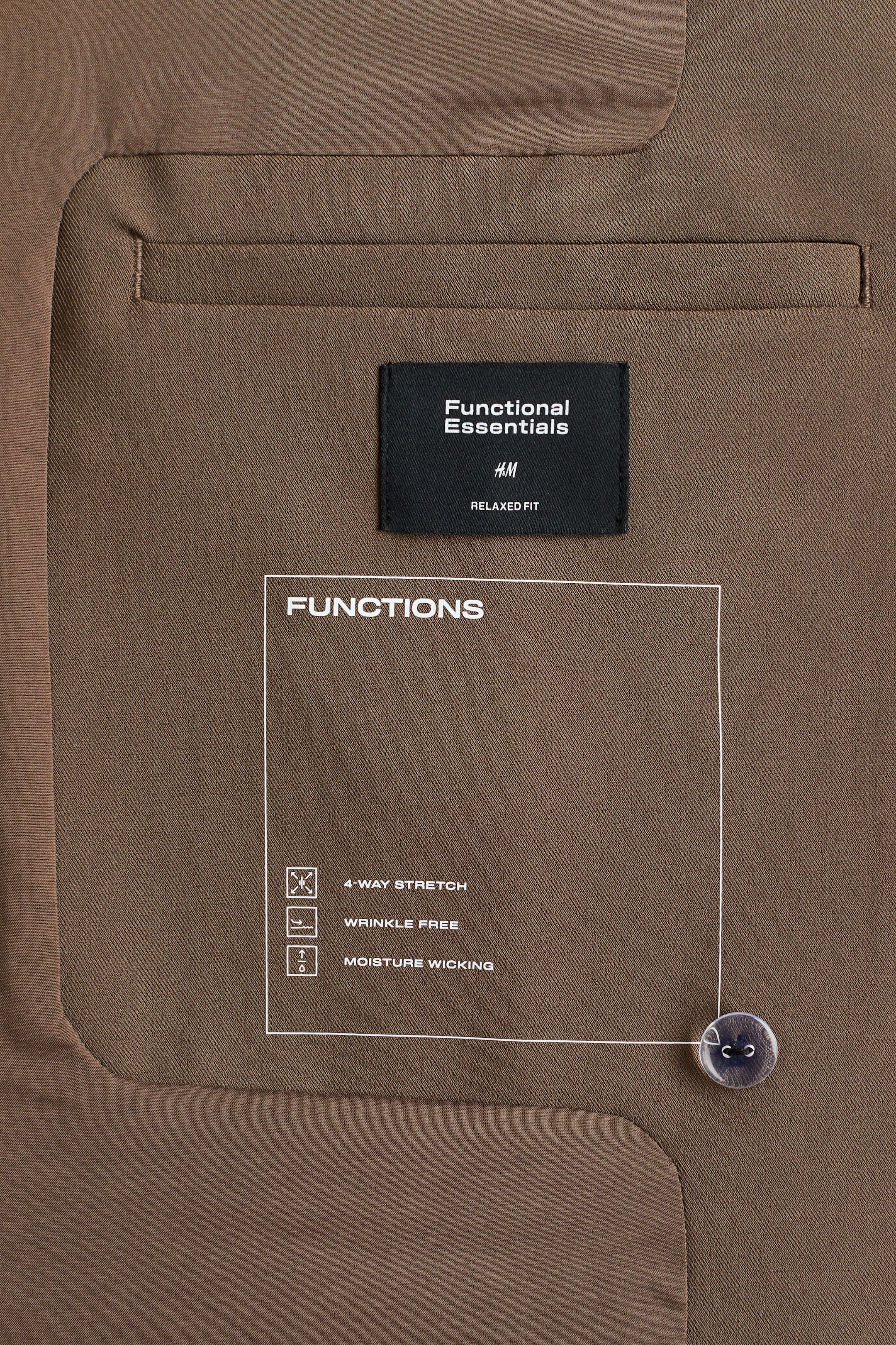 View larger image: Wrinkle Resistance Relaxed Fit suit jacket - Light brown - Men | H&M PH 2