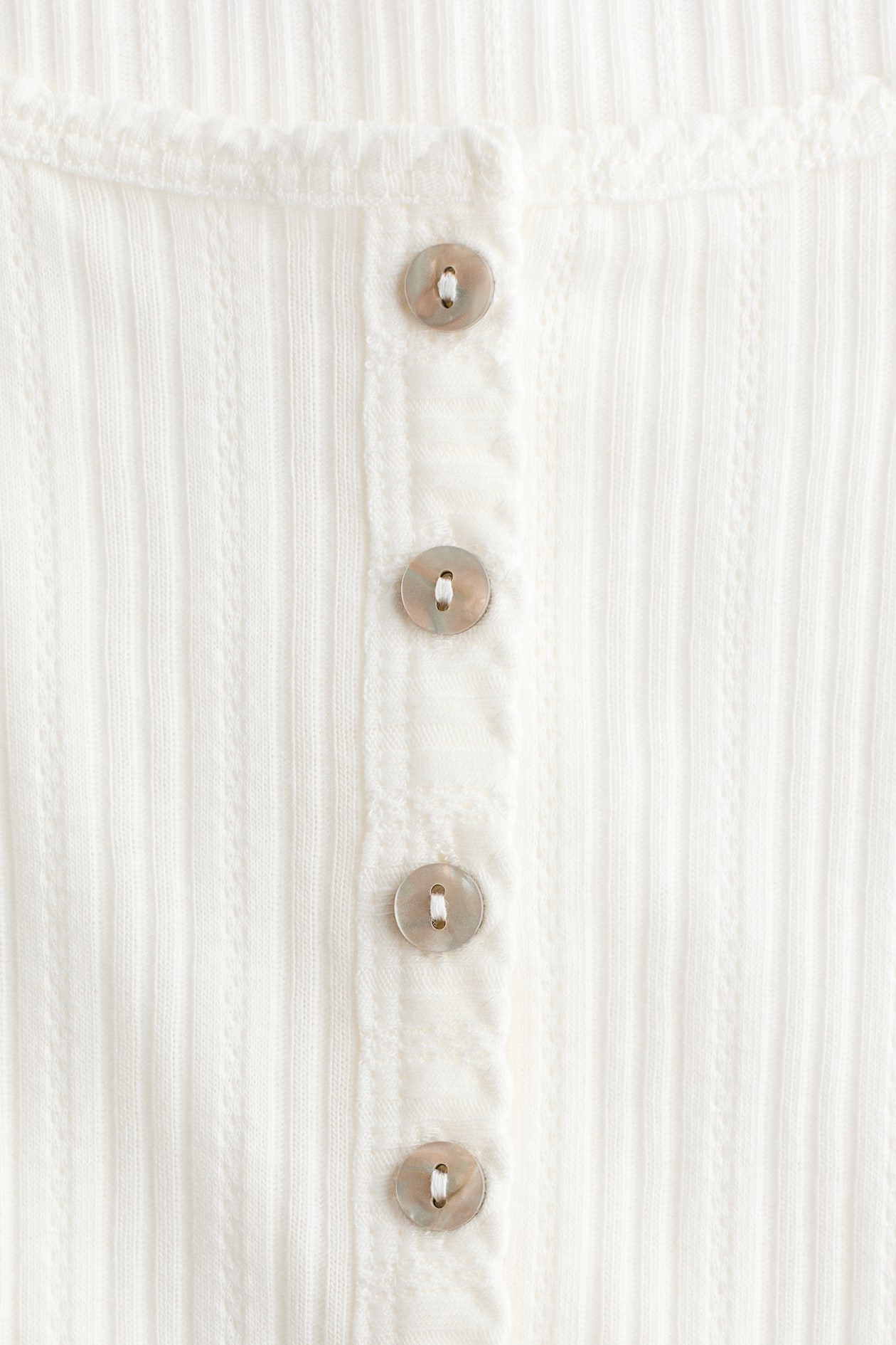 Pointelle-Knit Top - image 2