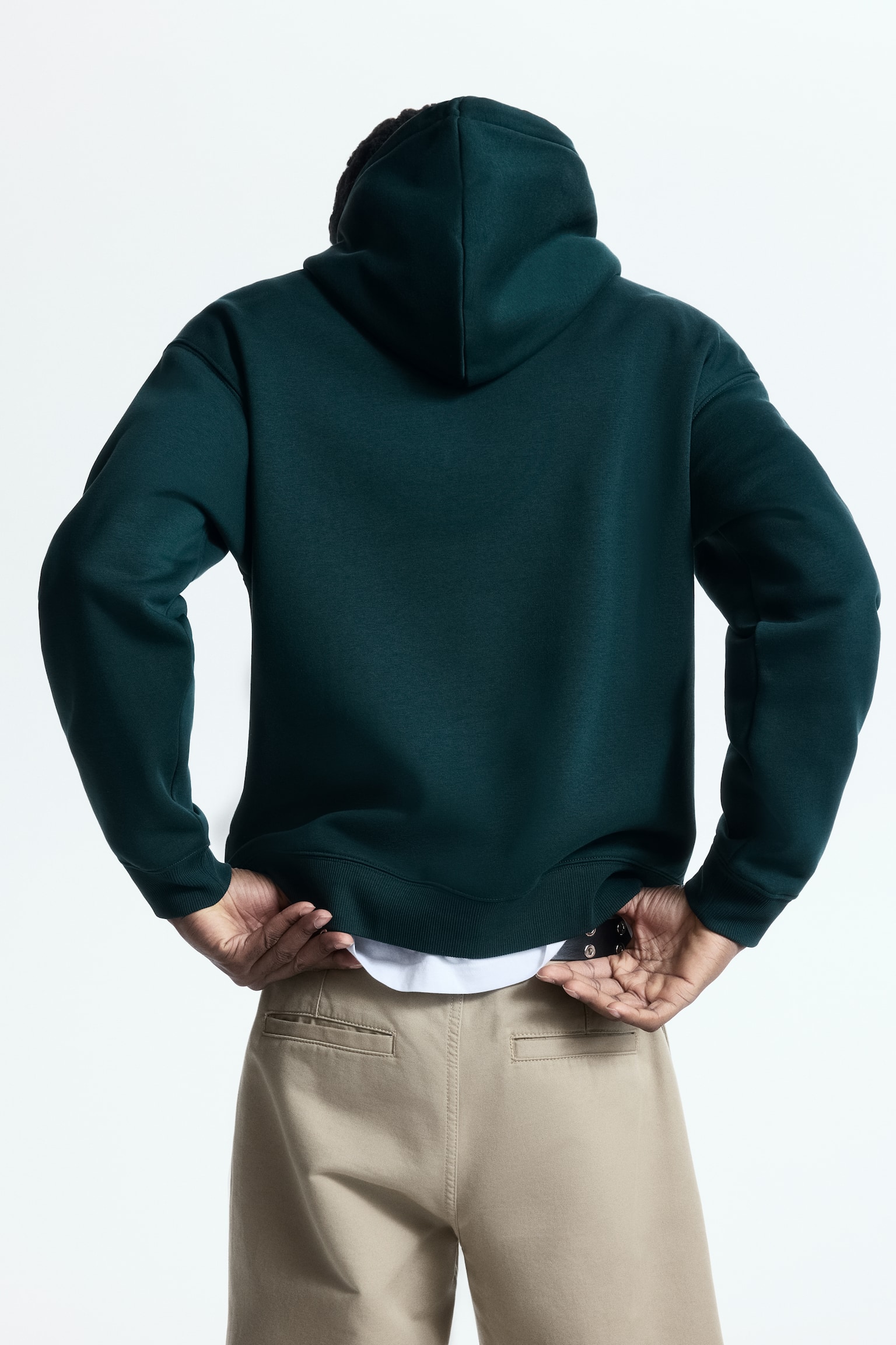 Loose Fit Printed hoodie - Dark green/Endless Peaks/White/Masashi/Dusty pink/Herbarium Archives/White/Motocross/White/Recordin'/Light beige/Print-motif/Green/Ramen - 3