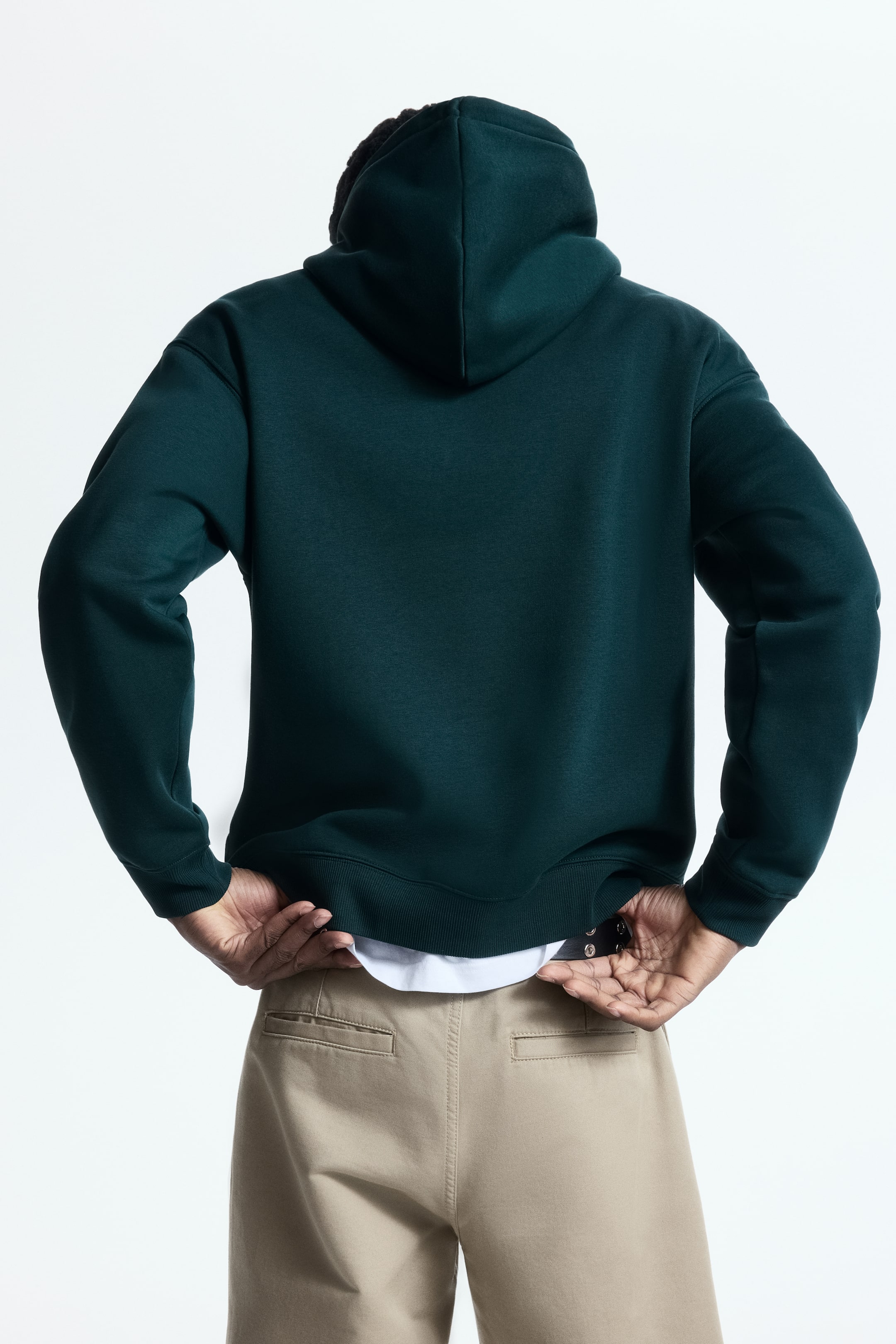 拡大画像を表示: ルーズフィット プリントスウェットパーカ - ダークグリーン／Endless Peaks - Men | H&M JP 4