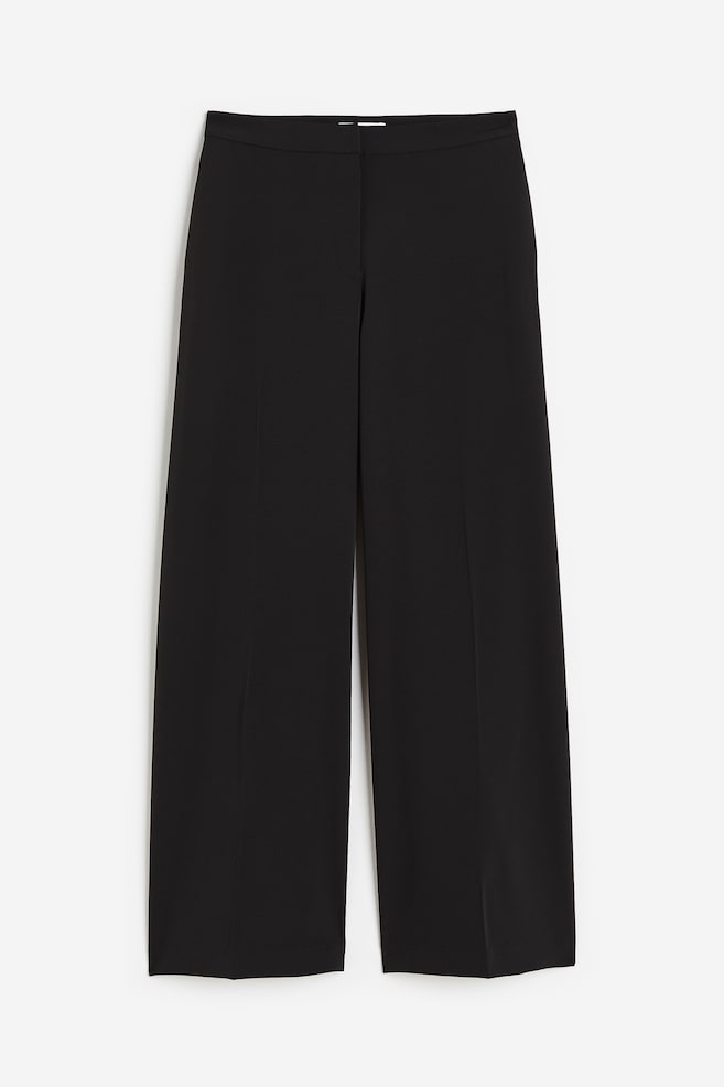 Wide tailored trousers - Black/Beige/Light beige/Bright blue - 1
