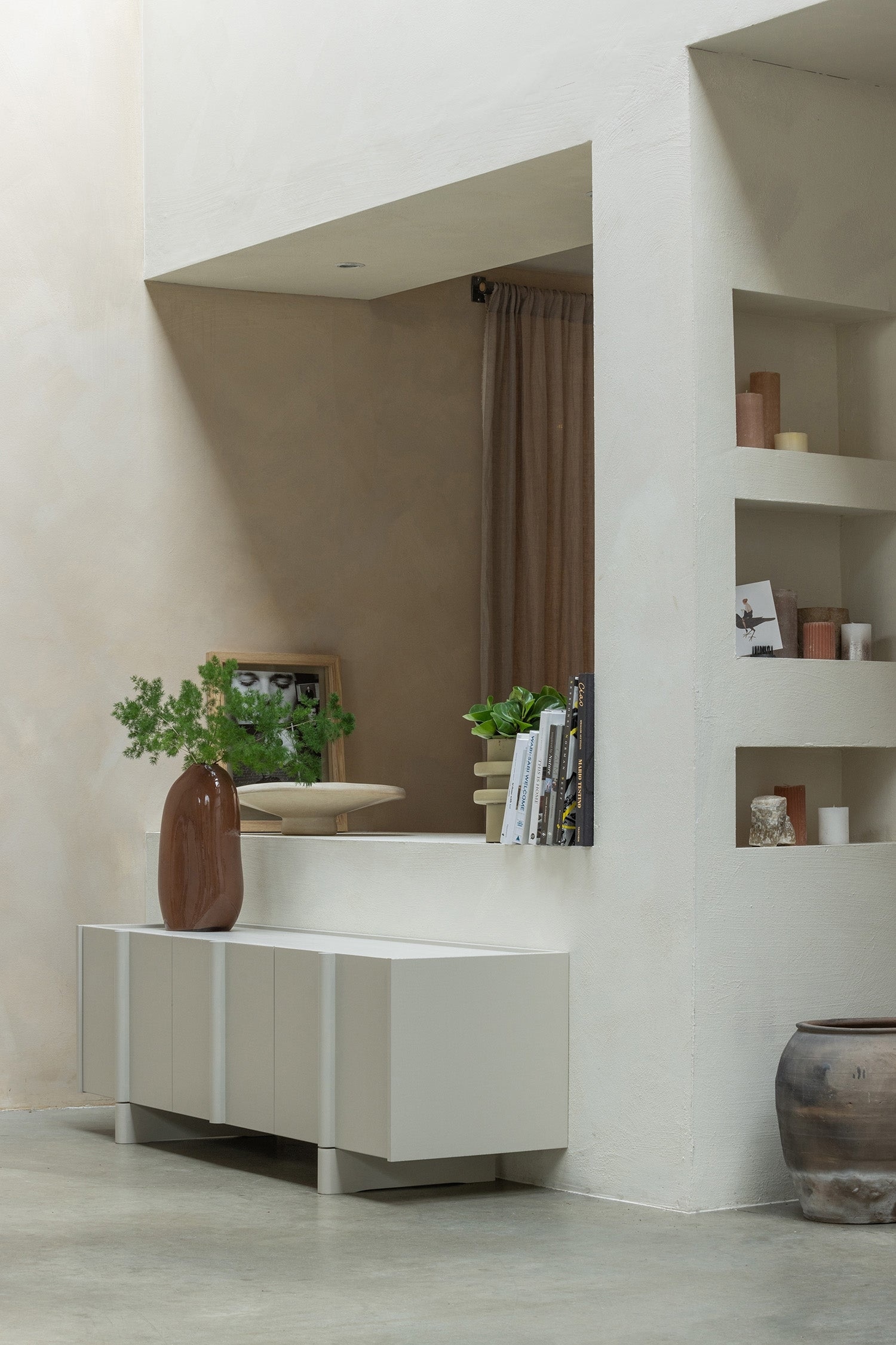 Basu Tv Cabinet - Gray/Green