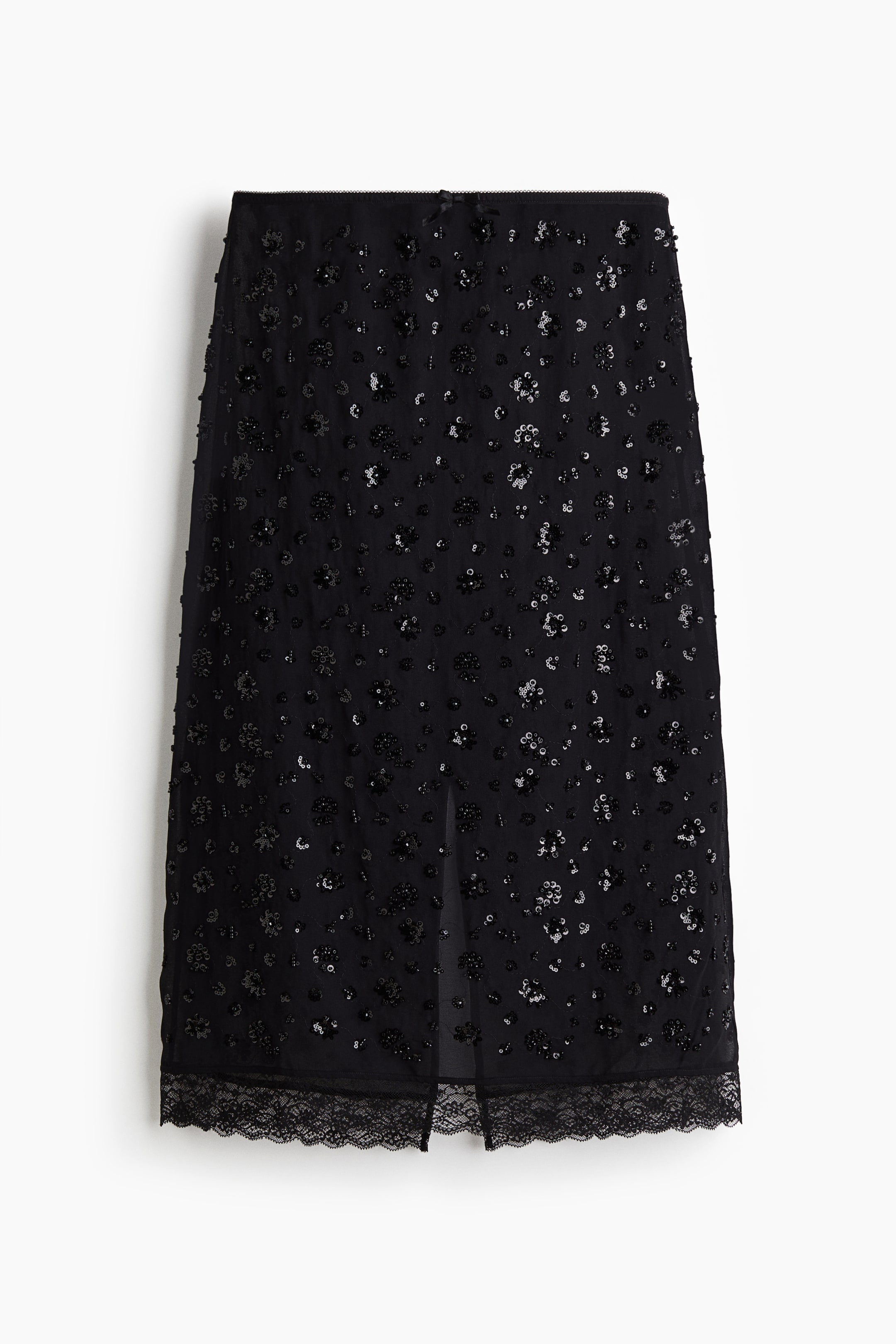 Agrandir l'image: Jupe en mousseline à sequins - Noir - FEMME | H&M BE 5