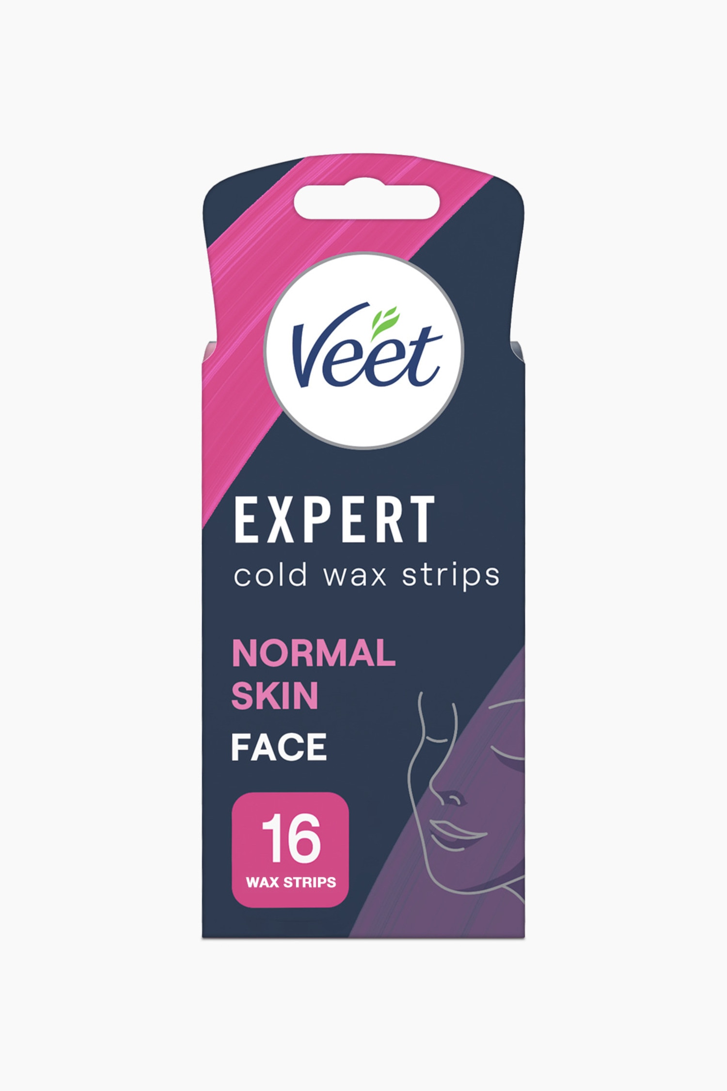 Veet - Expert Cold Wax Strips Face - Normal Hud