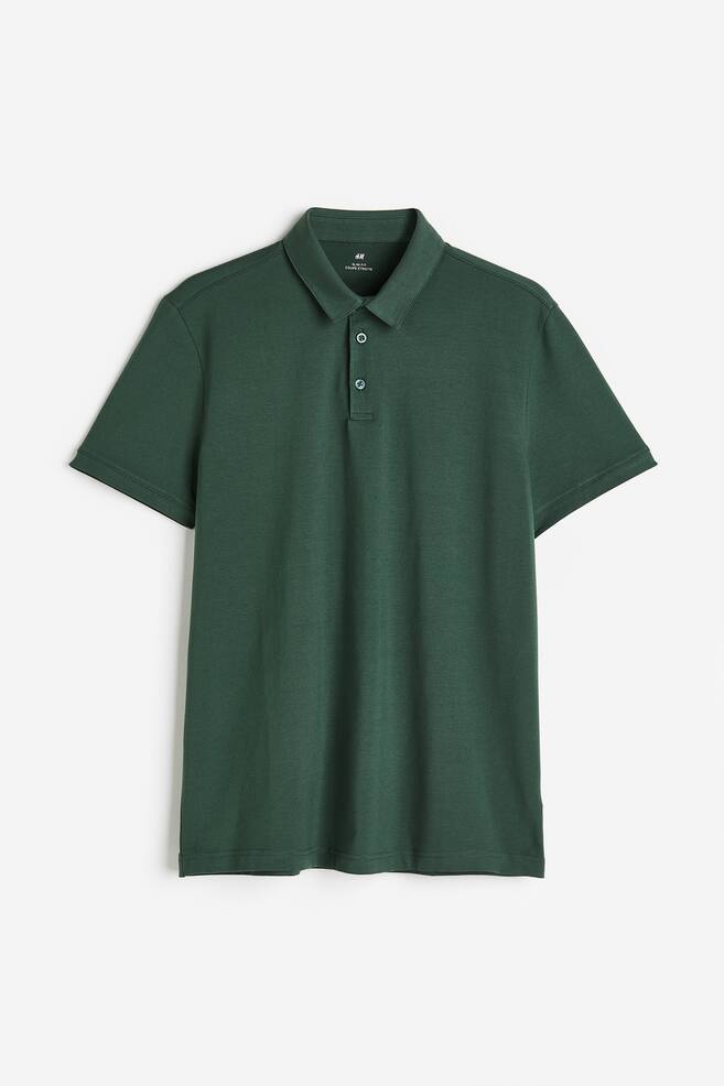 Poloshirt Slim Fit - Dark green/Schwarz/Weiß/Hellbeige