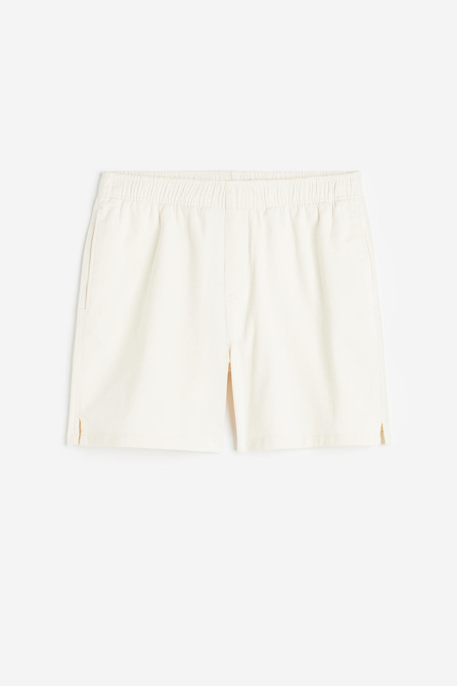 Relaxed Fit Twill Shorts - Cream/Black/Beige/Leopard print - 1