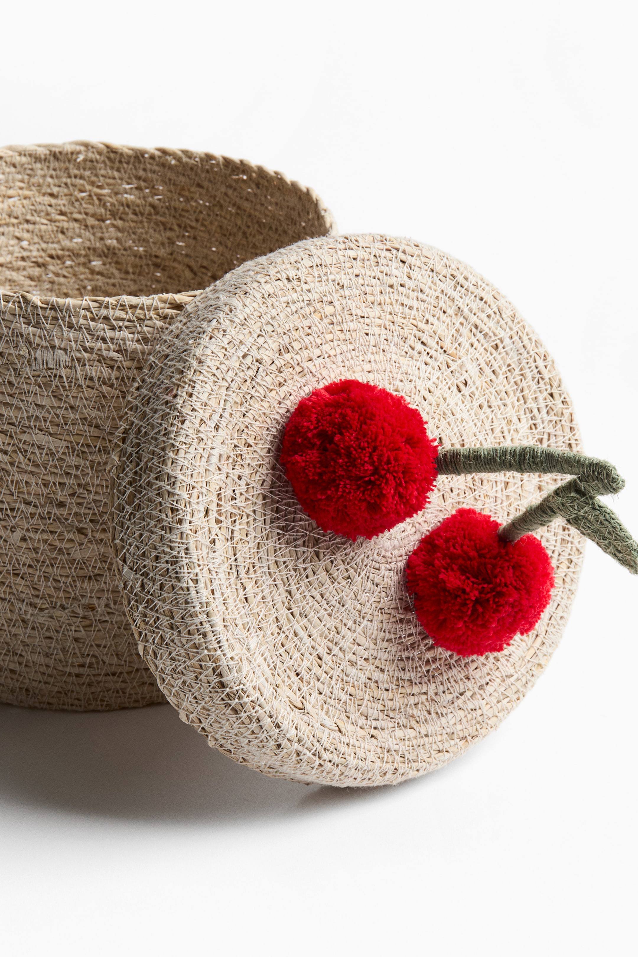 Детская корзина для хранения H&M Pompom из морской травы — фото 3