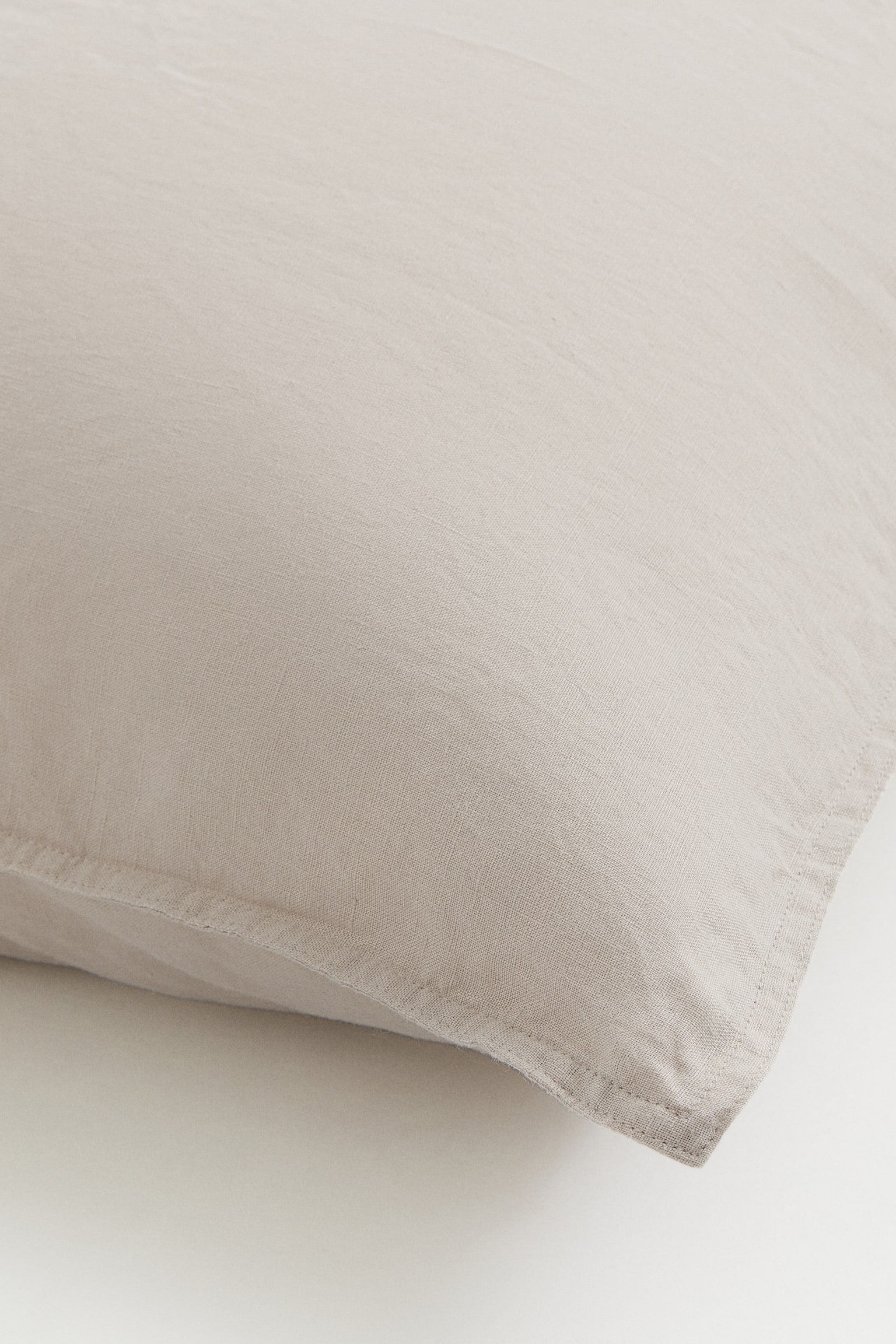 Washed linen pillowcase - Beige/White/Light grey/Sage green/Mocha beige/Blue/Dark khaki green/Pink - 2