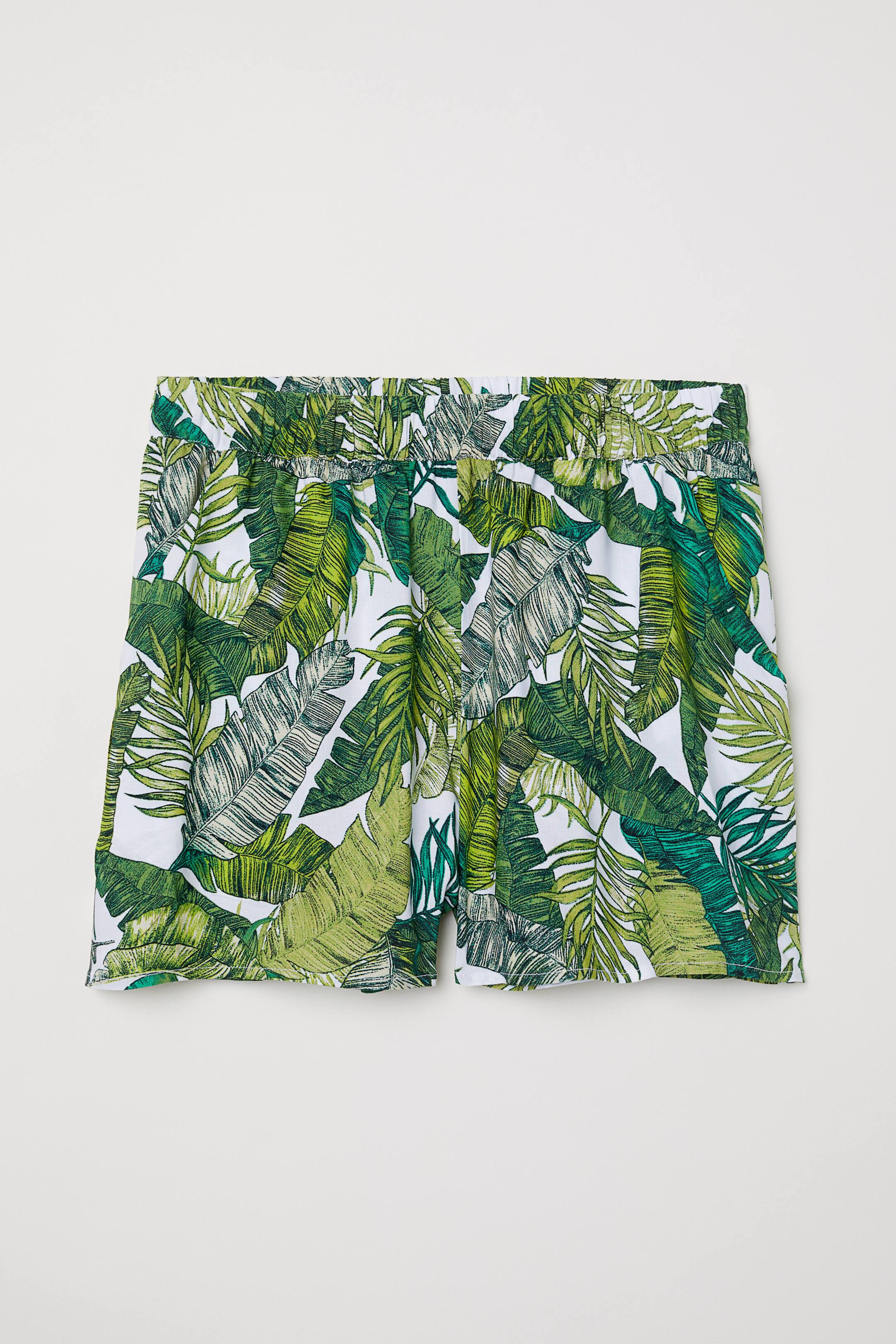 View larger image: Patterned shorts - White/Leaf print - Ladies | H&M GB 1