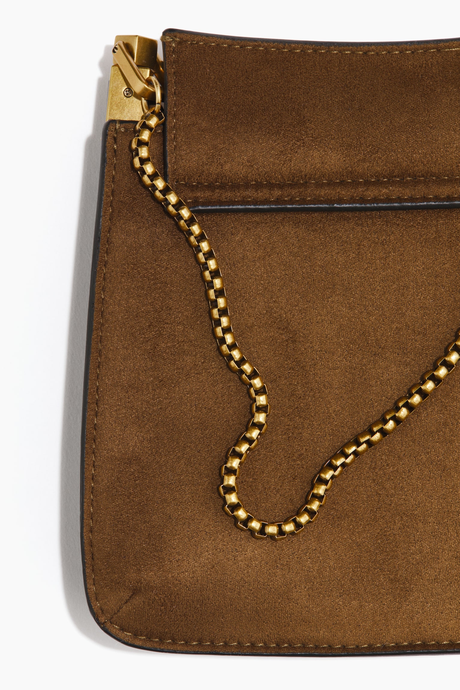 Embellished clutch - Brown - 3