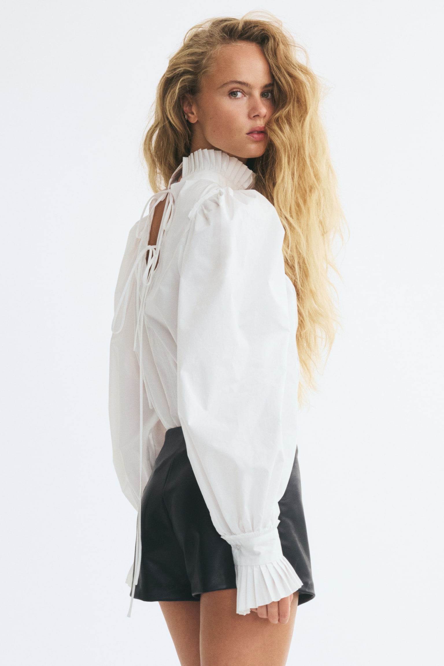 Женская юбка-шорты H&M Wrap Skort, цвет: Чёрный — фото 4