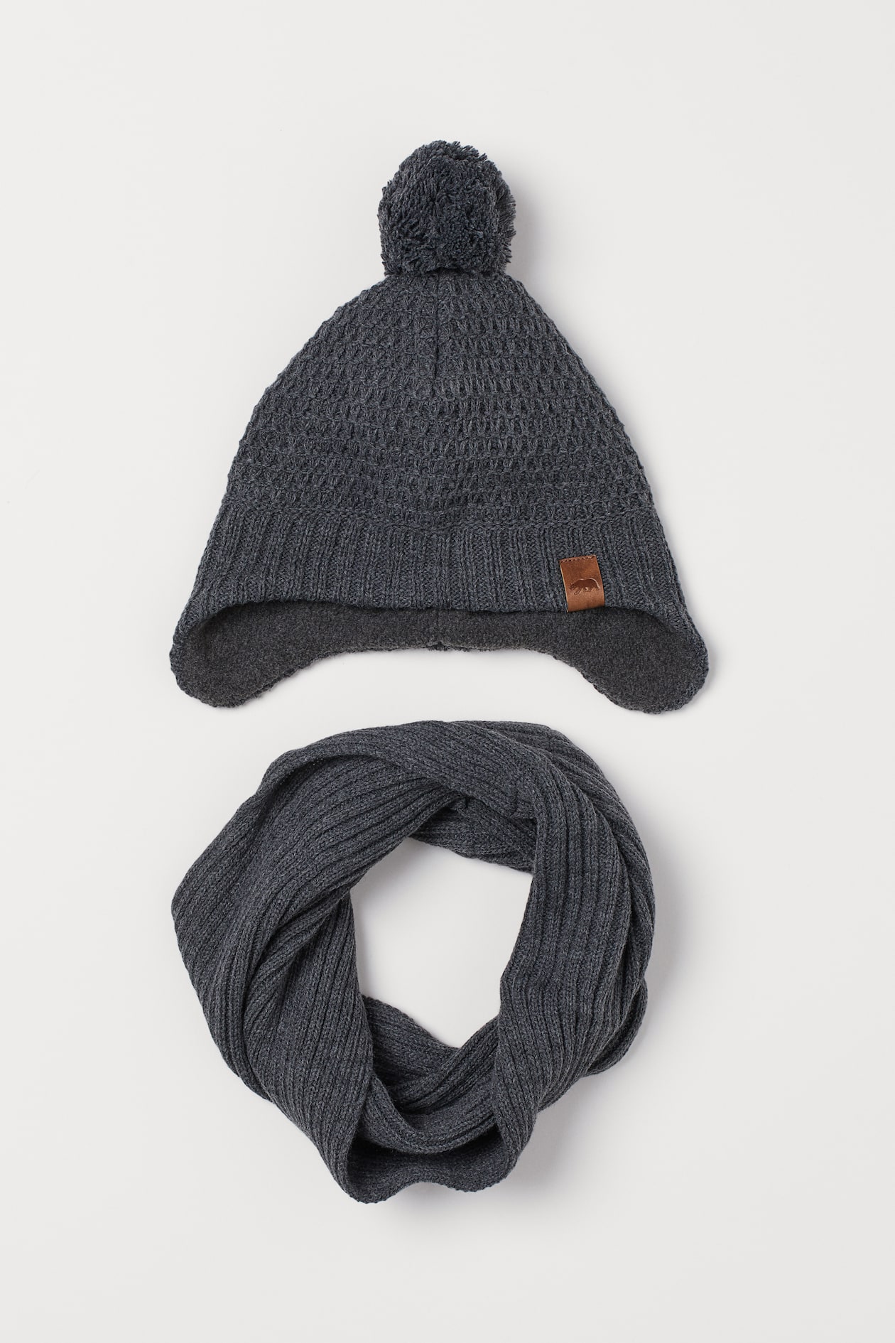 Vêtements Bonnet Kiabi Garcon Lot De Bonnets Nouveau-né Gris/blanc - Main Image