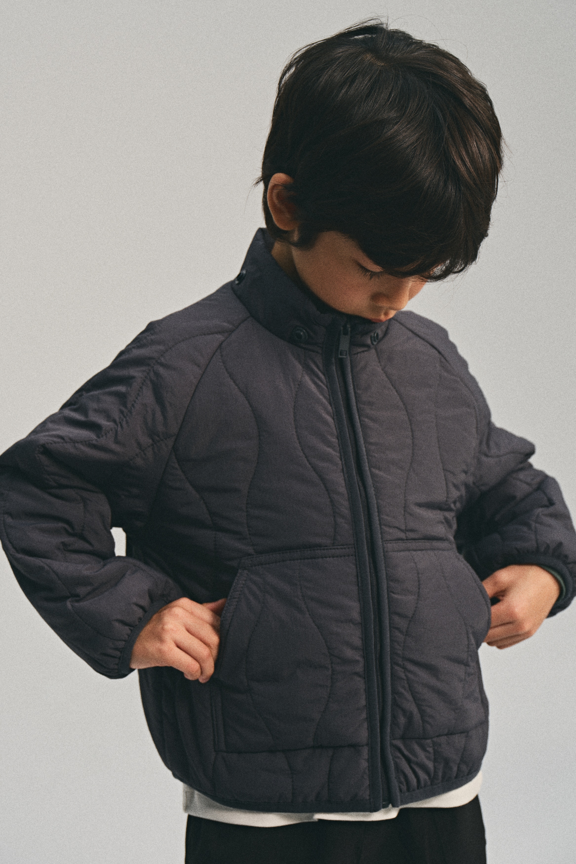 キルティングジャケット - ブラック - Kids | H&M JP