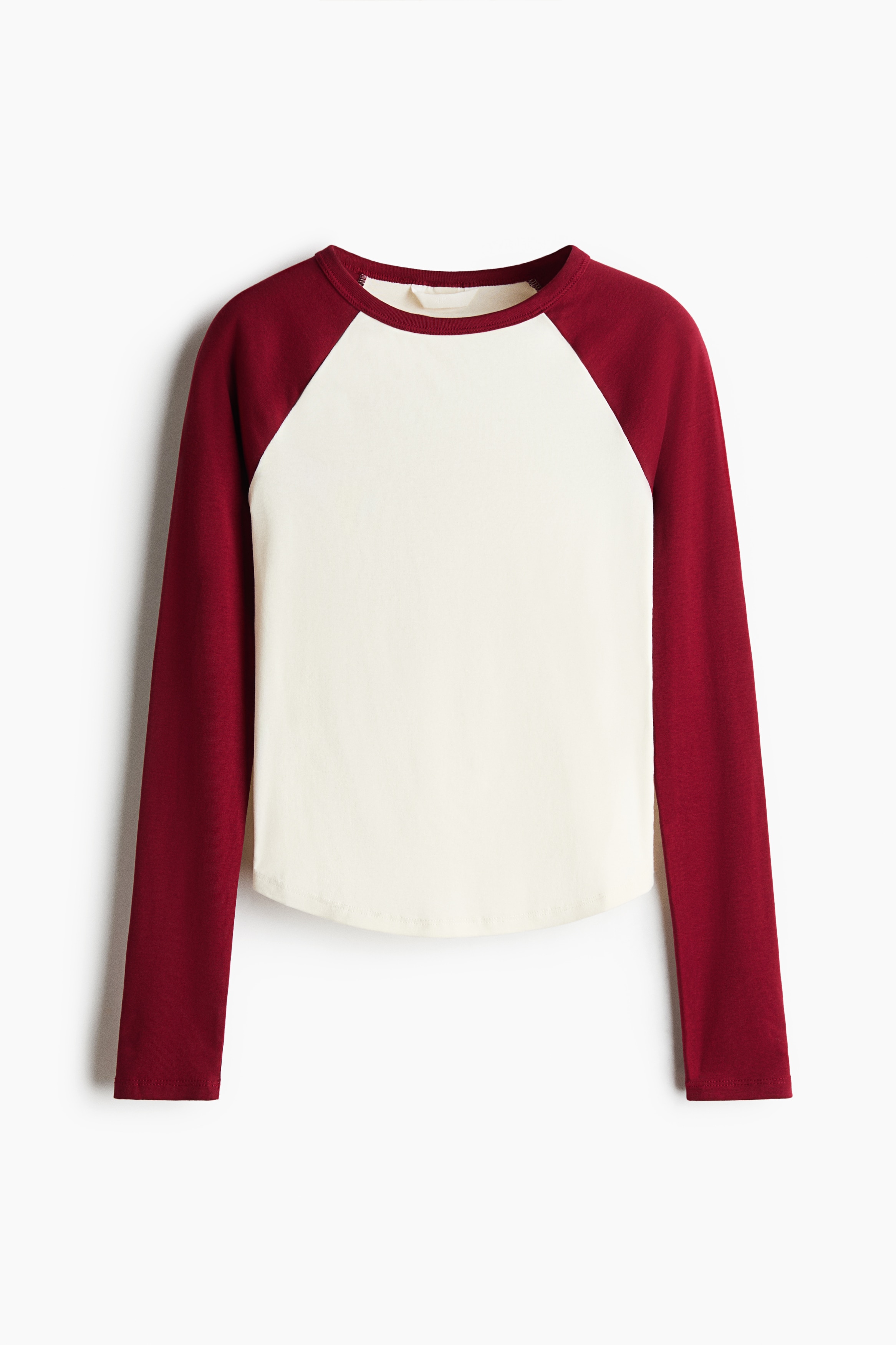 Raglan-sleeved cotton top