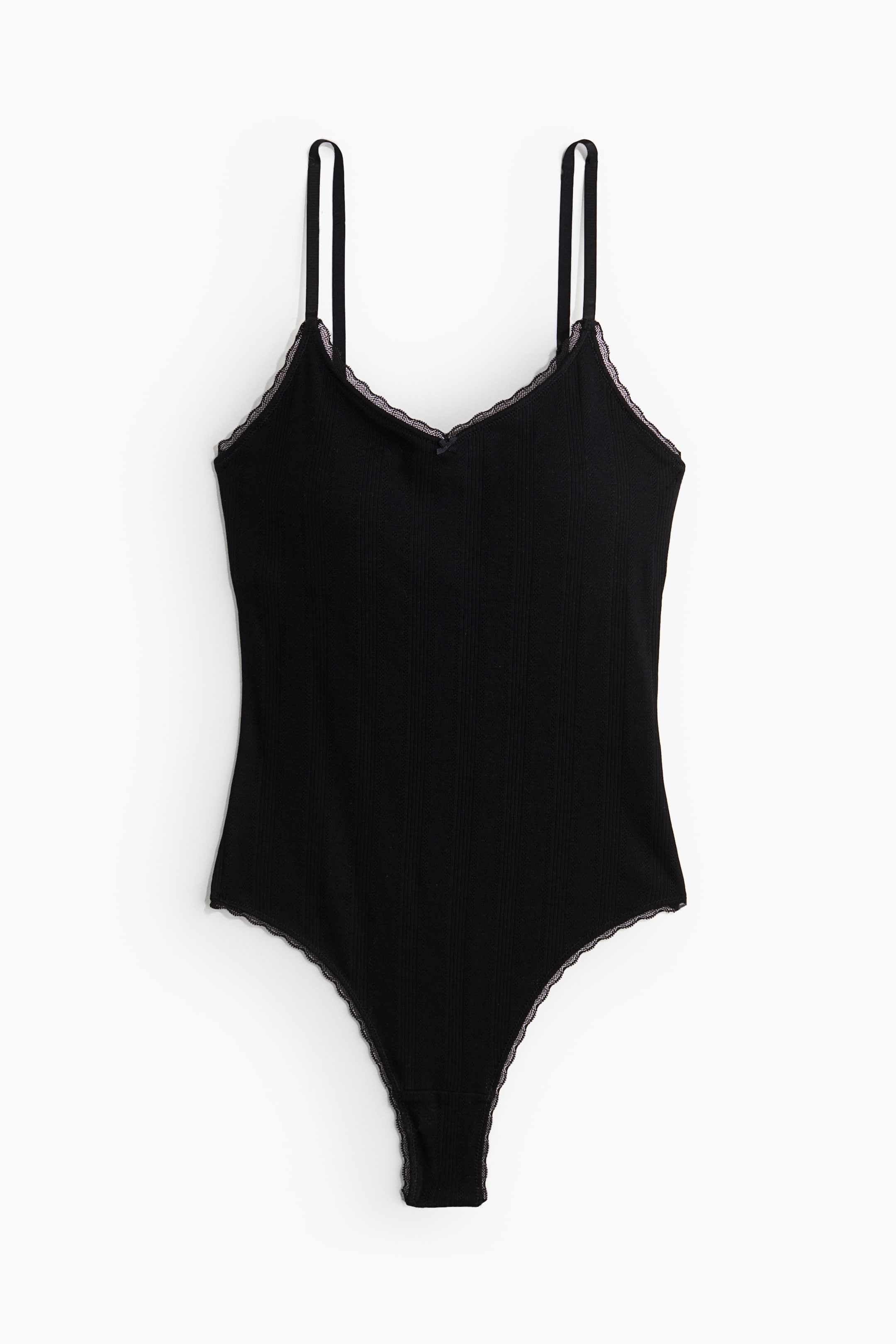 Padded-Cup Pointelle Bodysuit