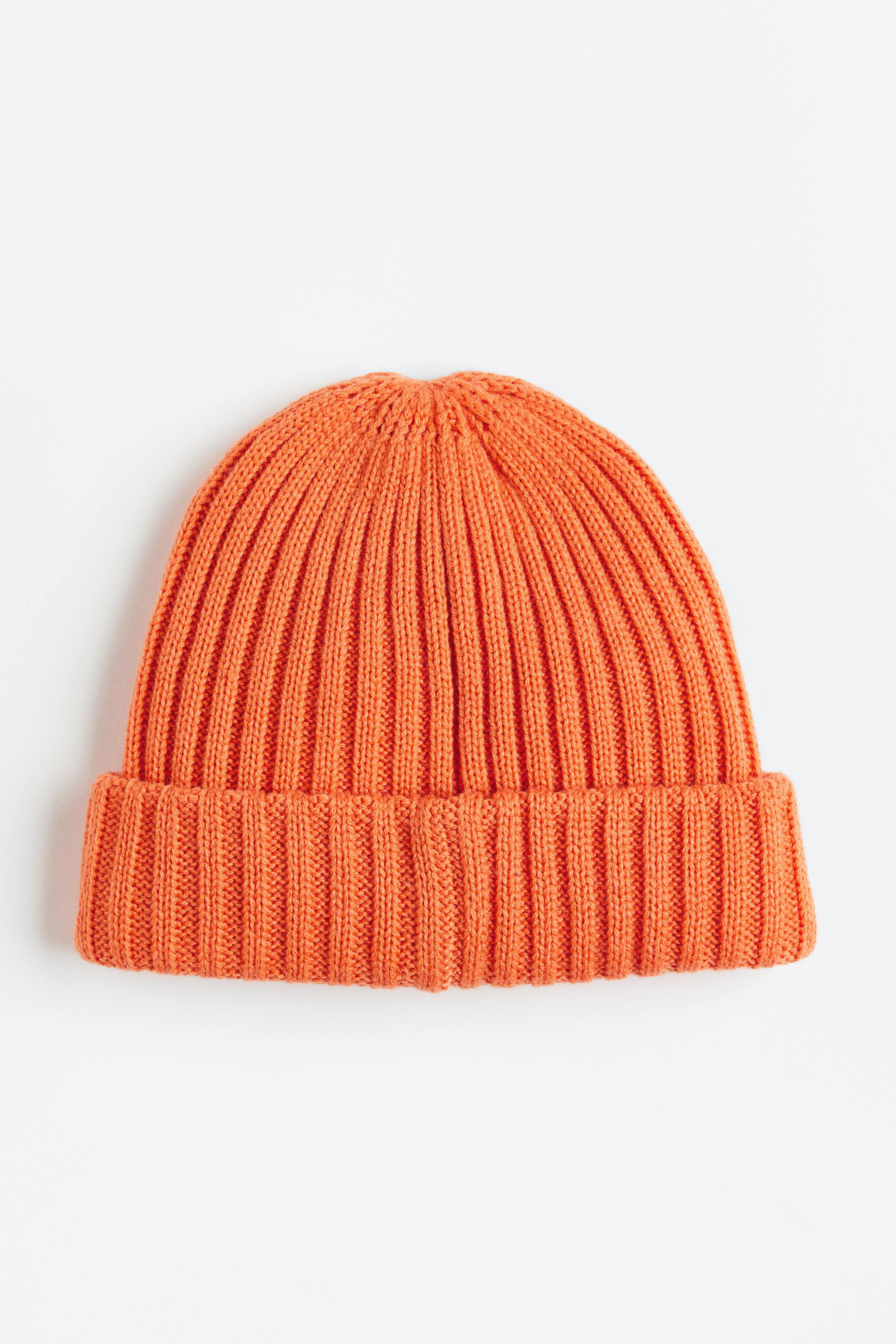 View larger image: Rib-knit hat - Orange - Men | H&M 1