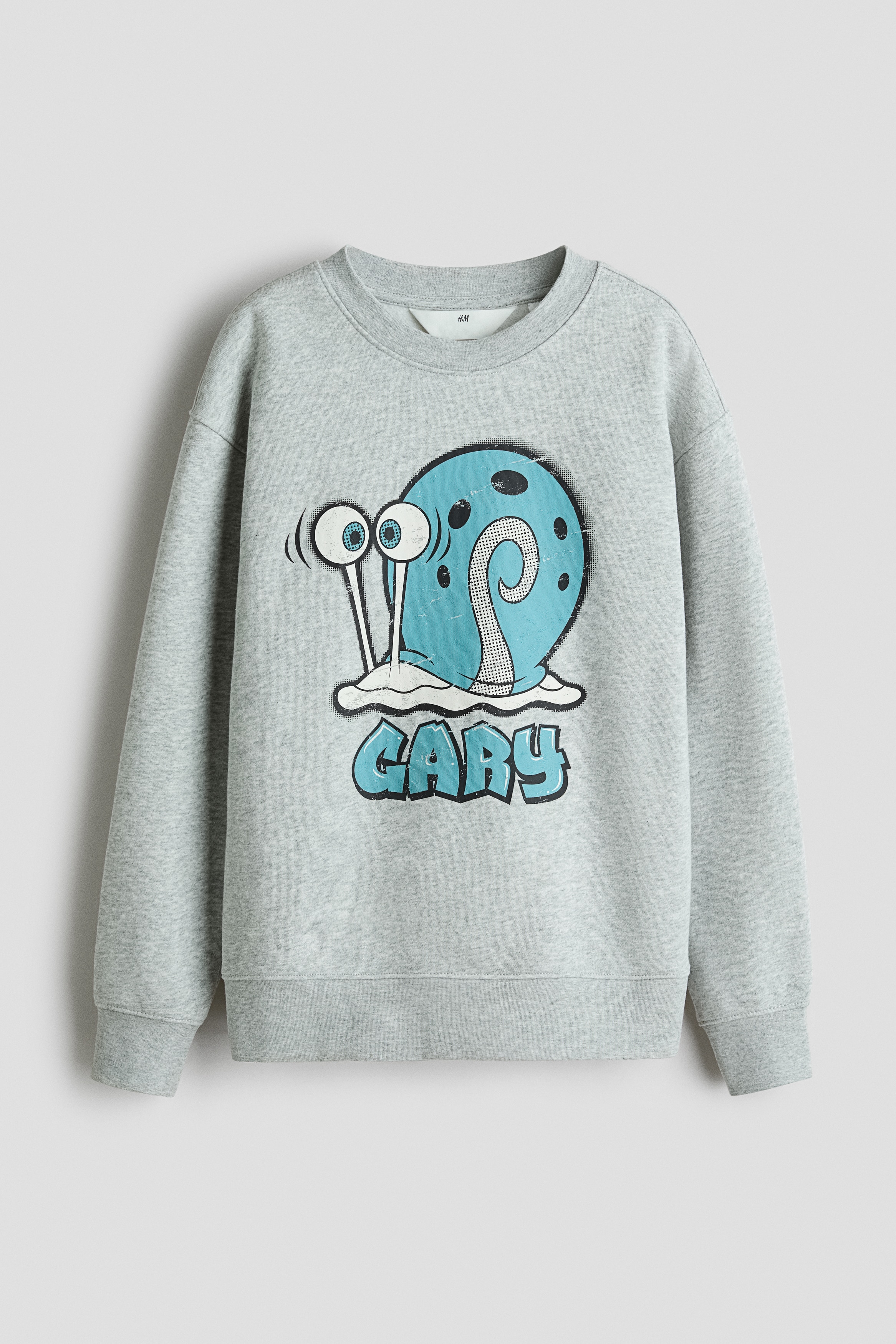 Chłopiec - Bluza z nadrukiem motywów Szary melanż/SpongeBob - Size: 158/164 (12-14Y)  - H&M