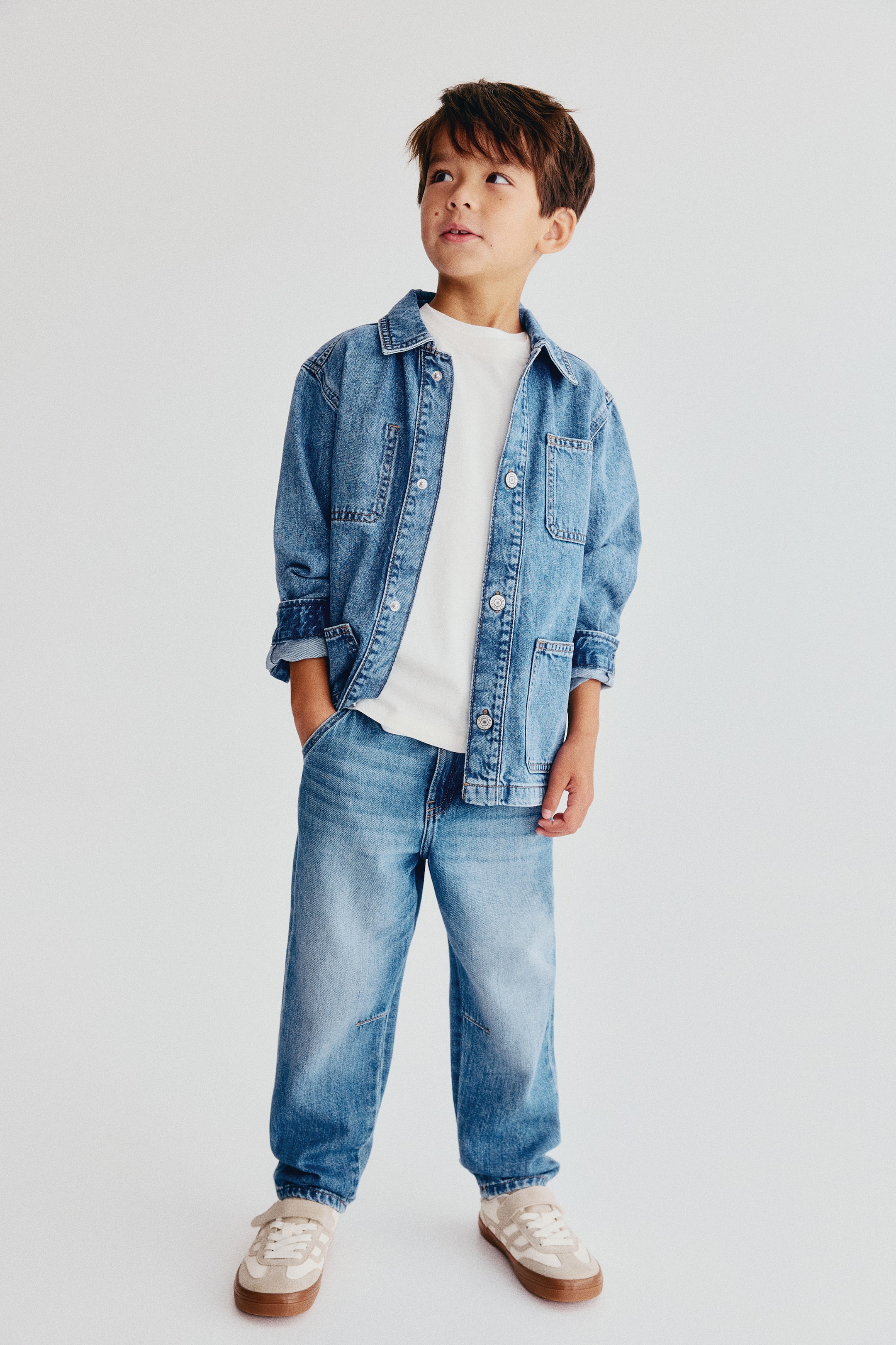 Cotton Denim Joggers