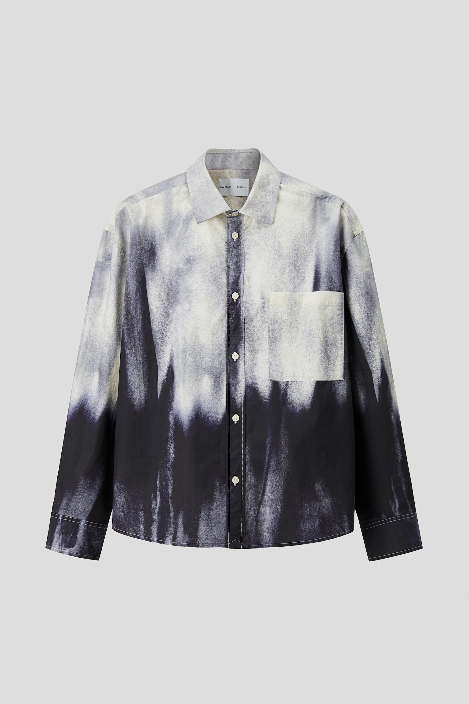 Бавовняна сорочка Relaxed Fit - Синій/візерунок - 1