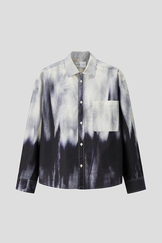 Мужские рубашки H&M Relaxed-Fit Cotton Shirt