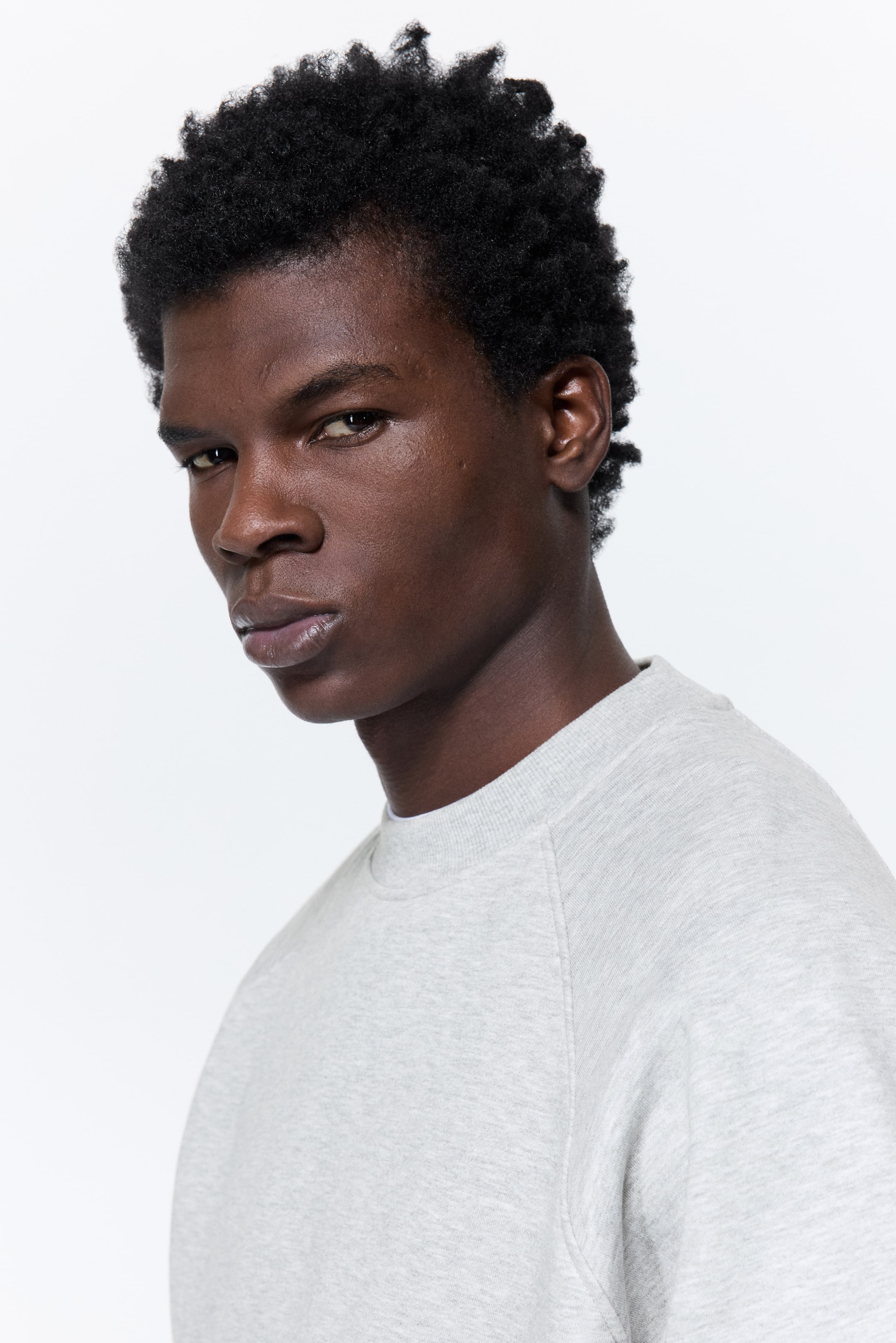 View larger image: Oversized Fit Sweatshirt - Grey marl - Men | H&M 7