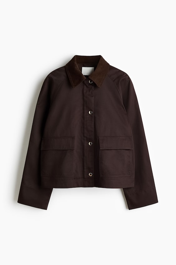 Женские куртки H&M Jacket with Corduroy Collar