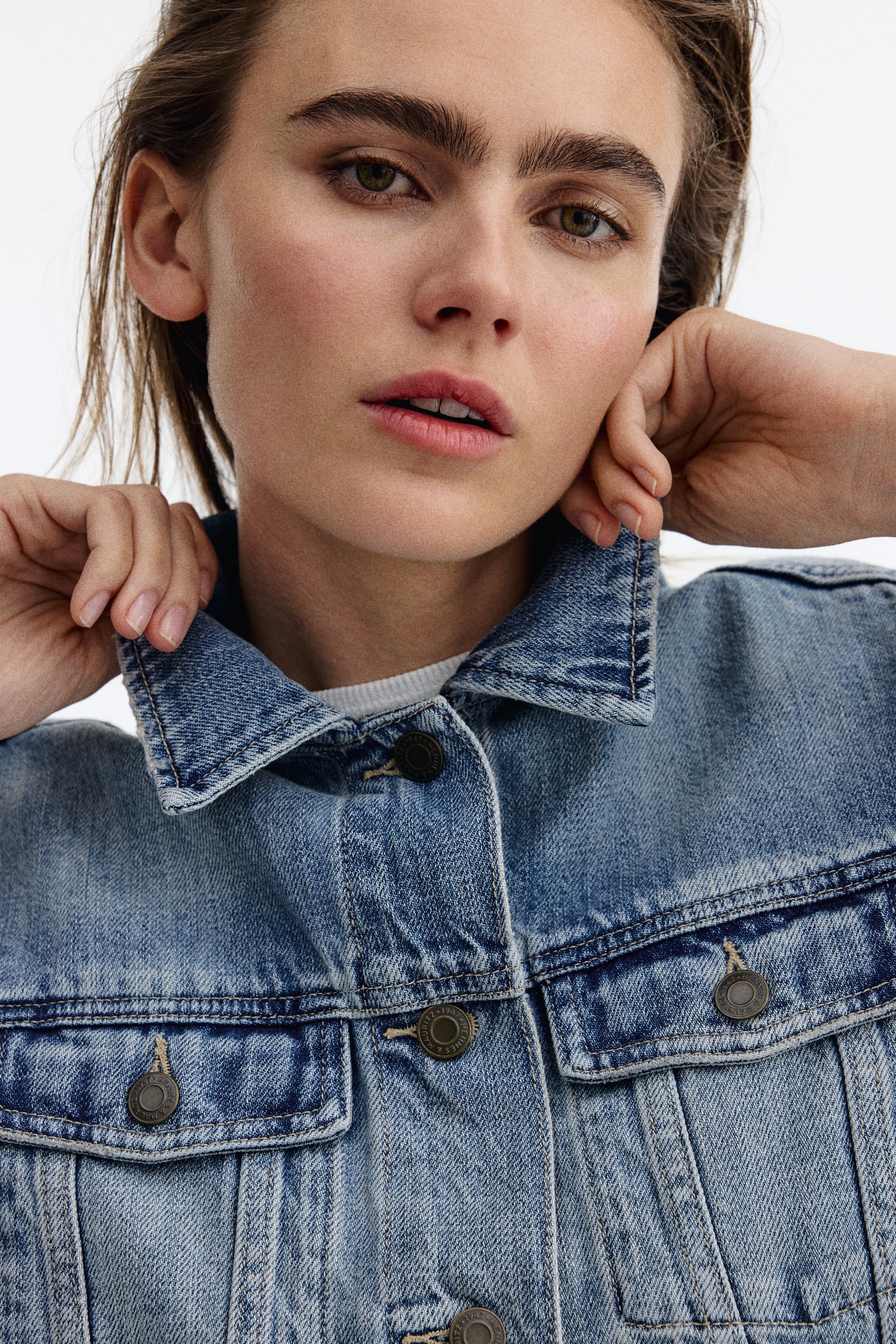 Jachetă din denim - Albastru-denim deschis/Albastru-denim/Albastru-denim prespălat/Albastru-denim închis - 4