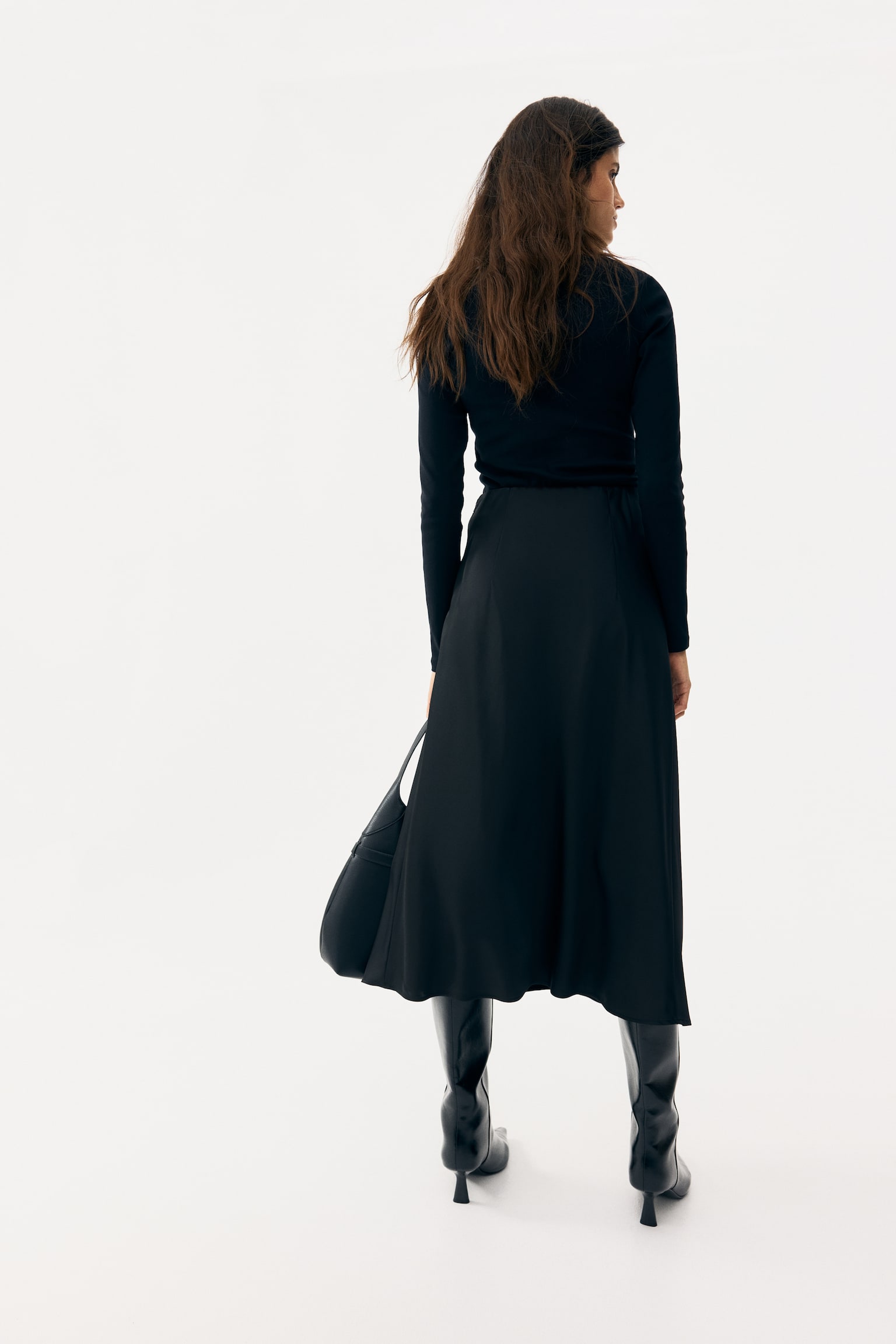 MAMA Satin slip skirt - Black/Dark khaki green/Beige/Zebra print/Beige/Leopard print/Black/Polka dot/Light beige/Red - 4