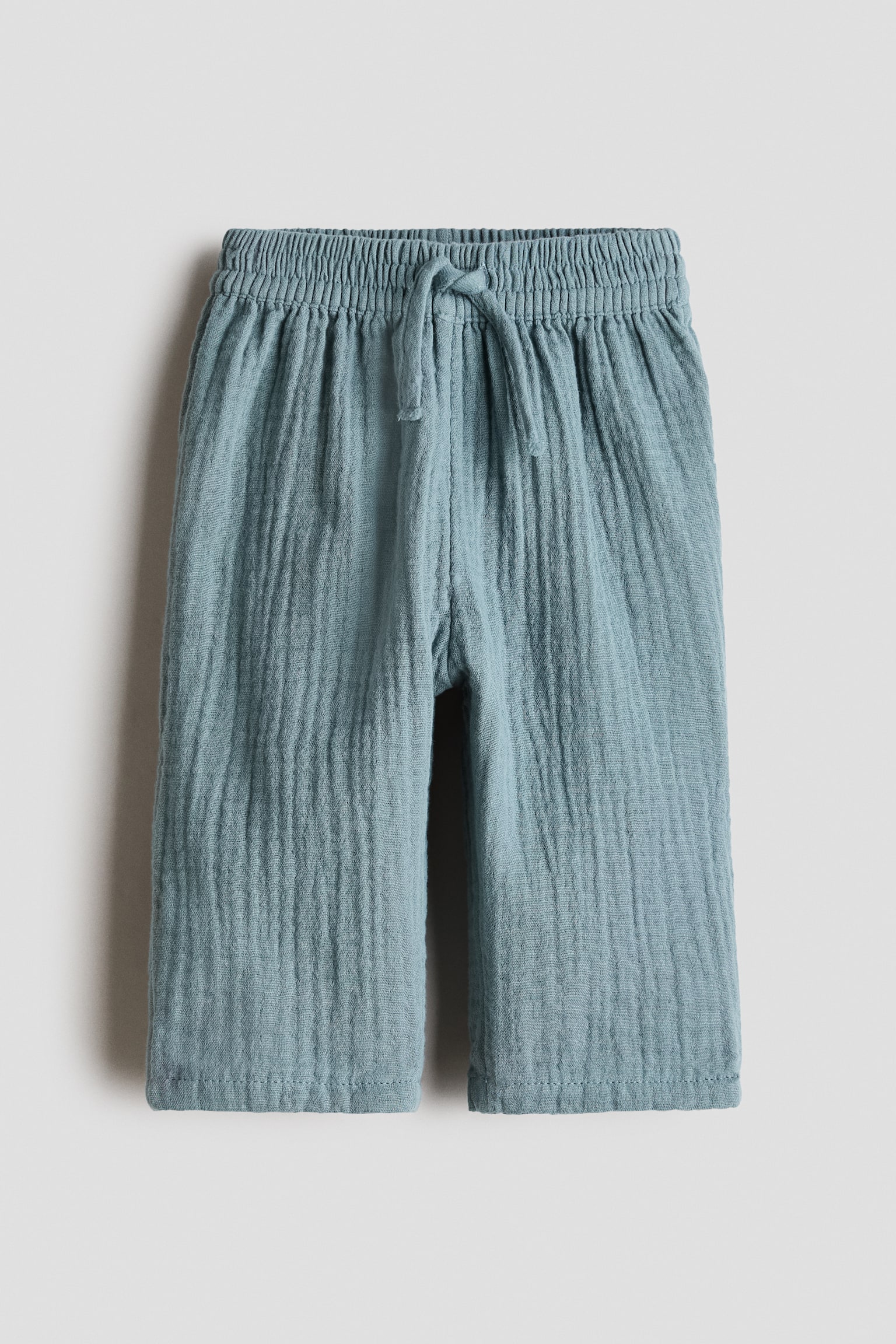 Baumwollhose - Türkis/Khakigrün/Hellblau/Marineblau/Cremefarben/Braun gestreift - 1