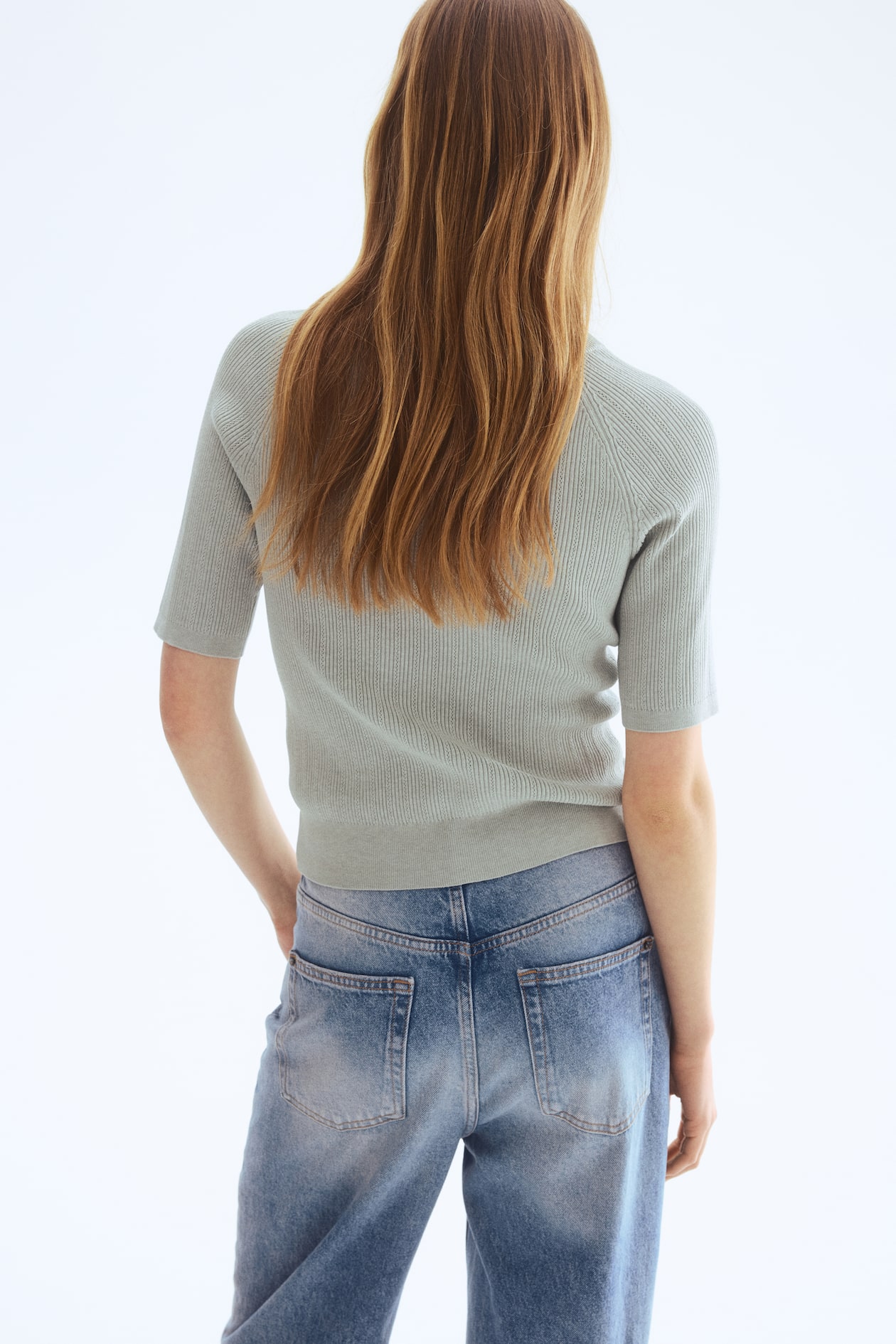 Rib-Knit T-Shirt - image 2