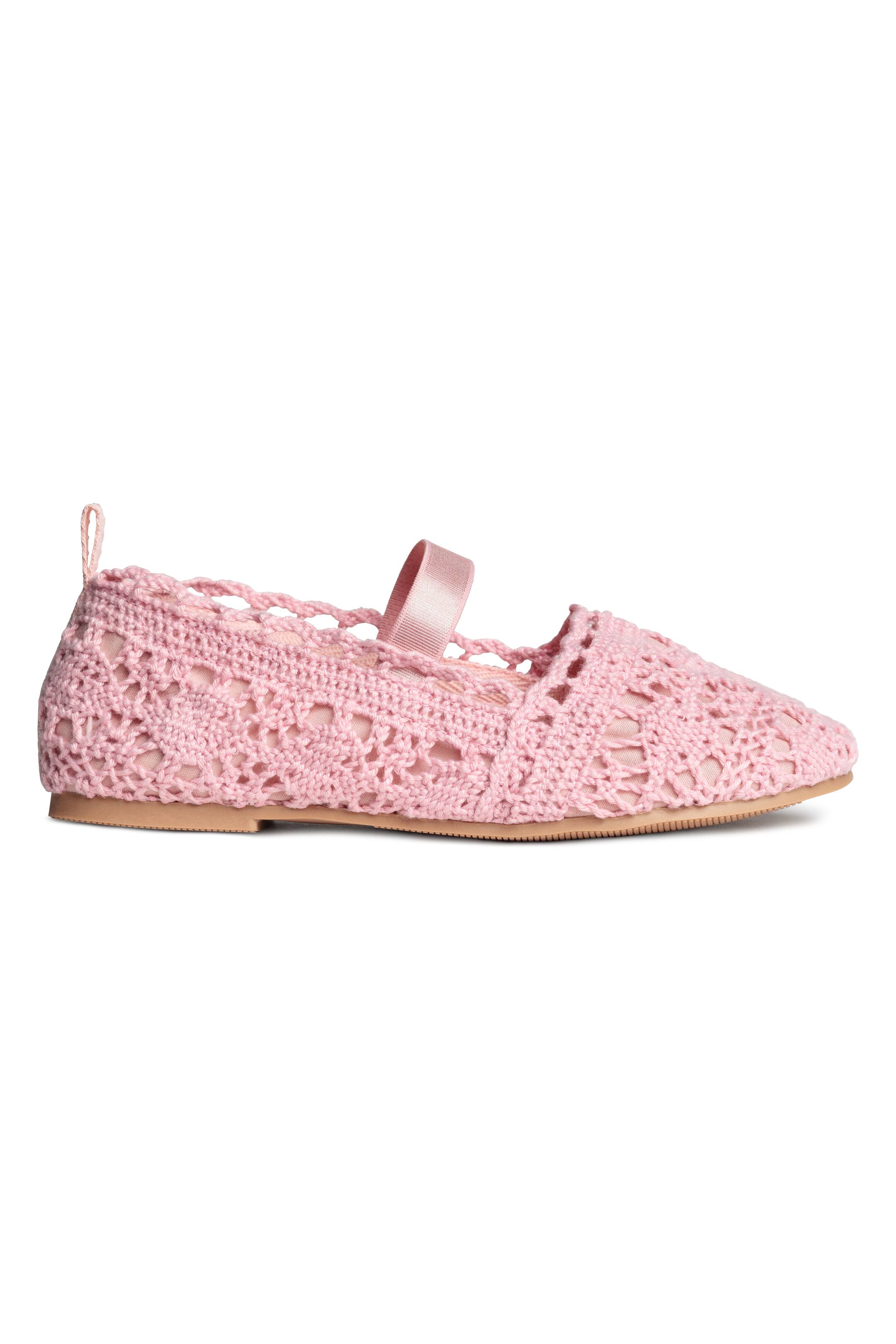View larger image: Lace-patterned ballet pumps - Pink - Kids | H&M GB 1