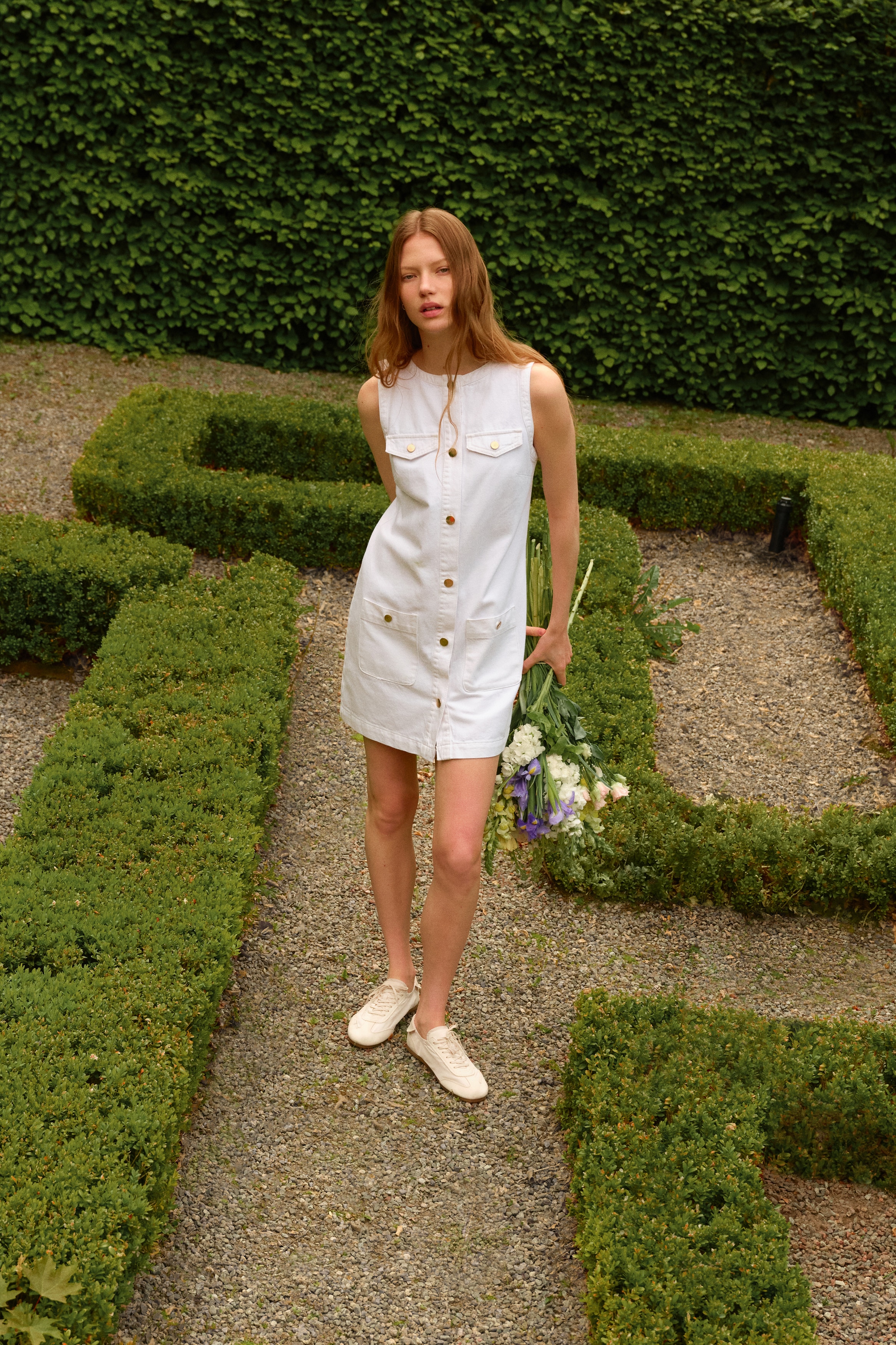 white christmas dresses Dl1961 | Trucker Mini Dress main image 0