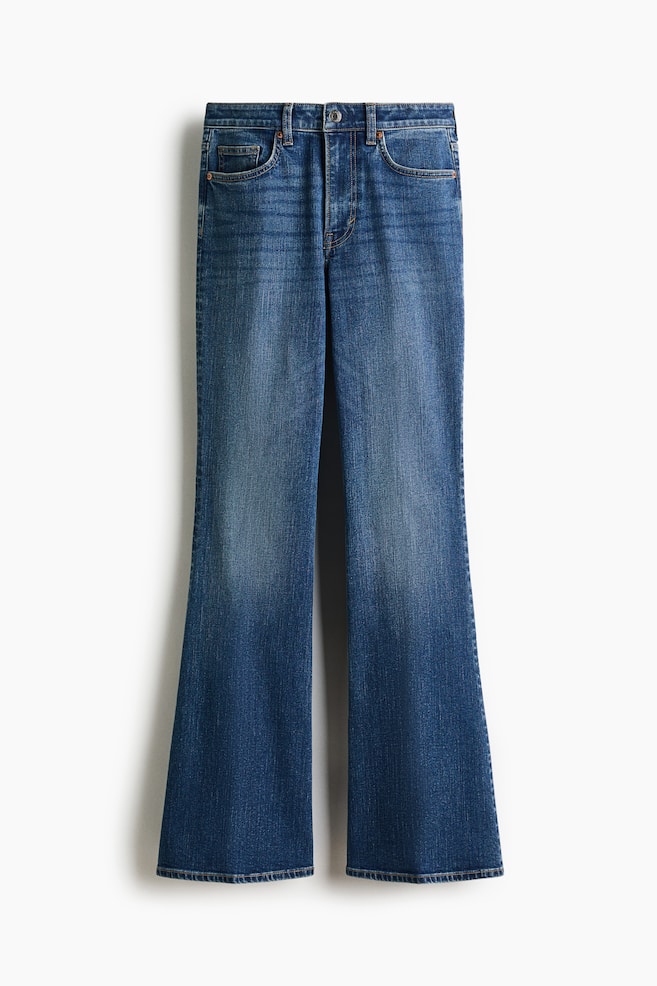 Flared High Jeans - Denim blue/Denim blue/Denim blue/Dark gray/Dark denim blue/White/Dark denim blue/Denim blue/Light denim blue/Light denim blue/Denim blue - 1