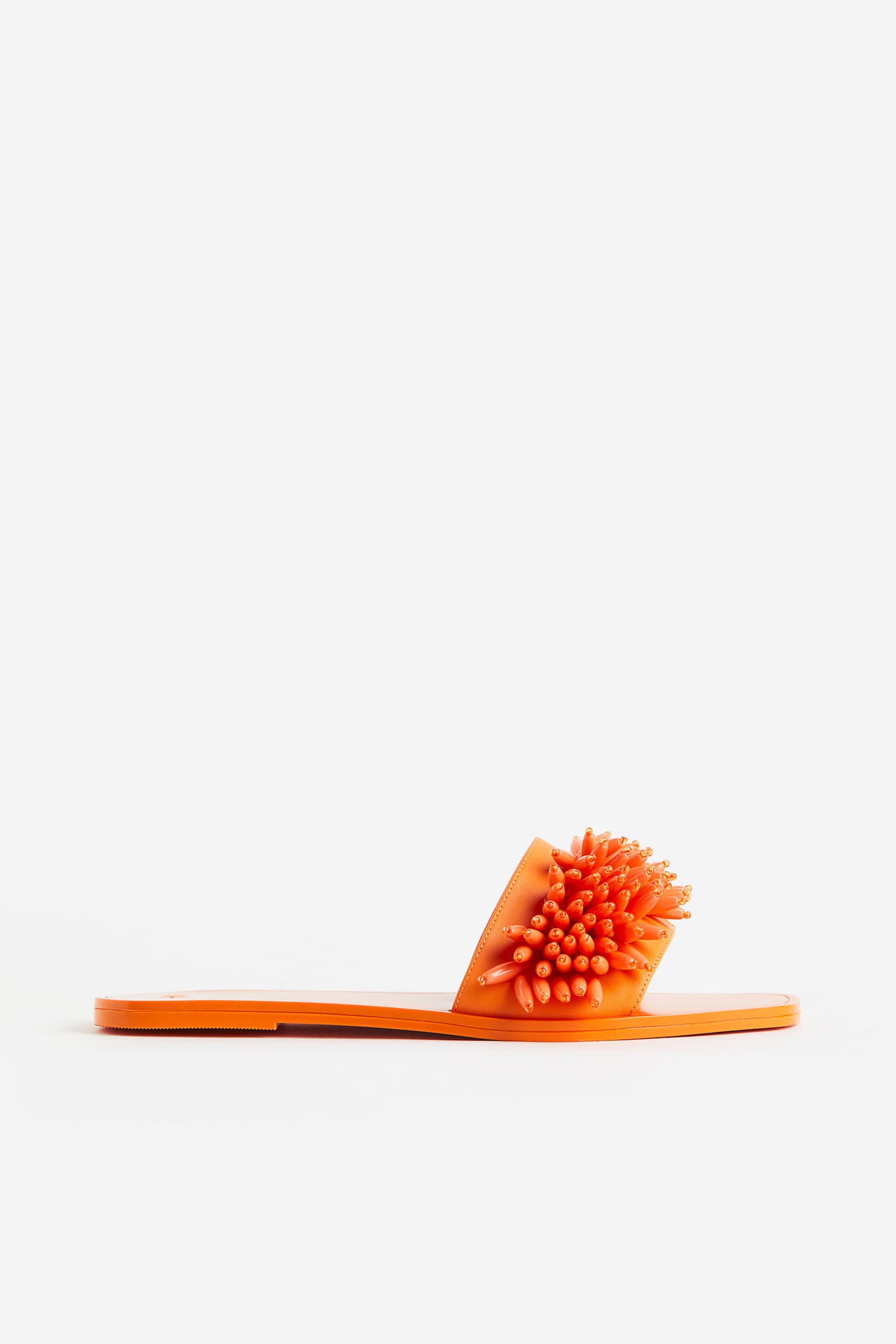 Beaded slides - Orange/Purple - 4