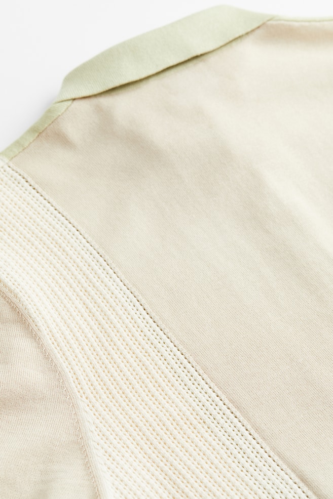 Regular Fit Polo shirt - Sage green/Light beige/Light brown/Light beige - 4