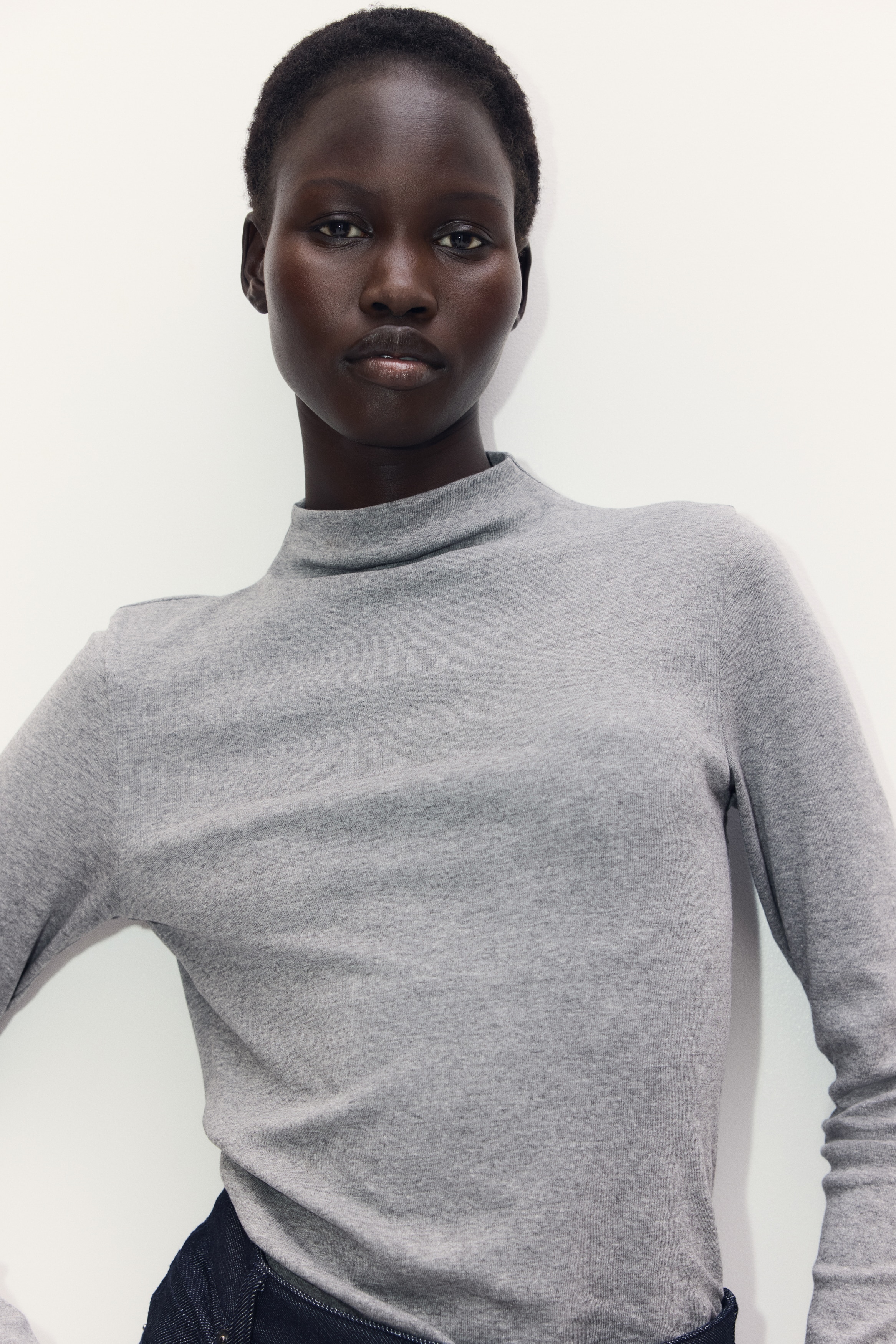 jens グレー ハイネック トップス jens グレー ハイネック トップス jens グレー ハイネック トップス