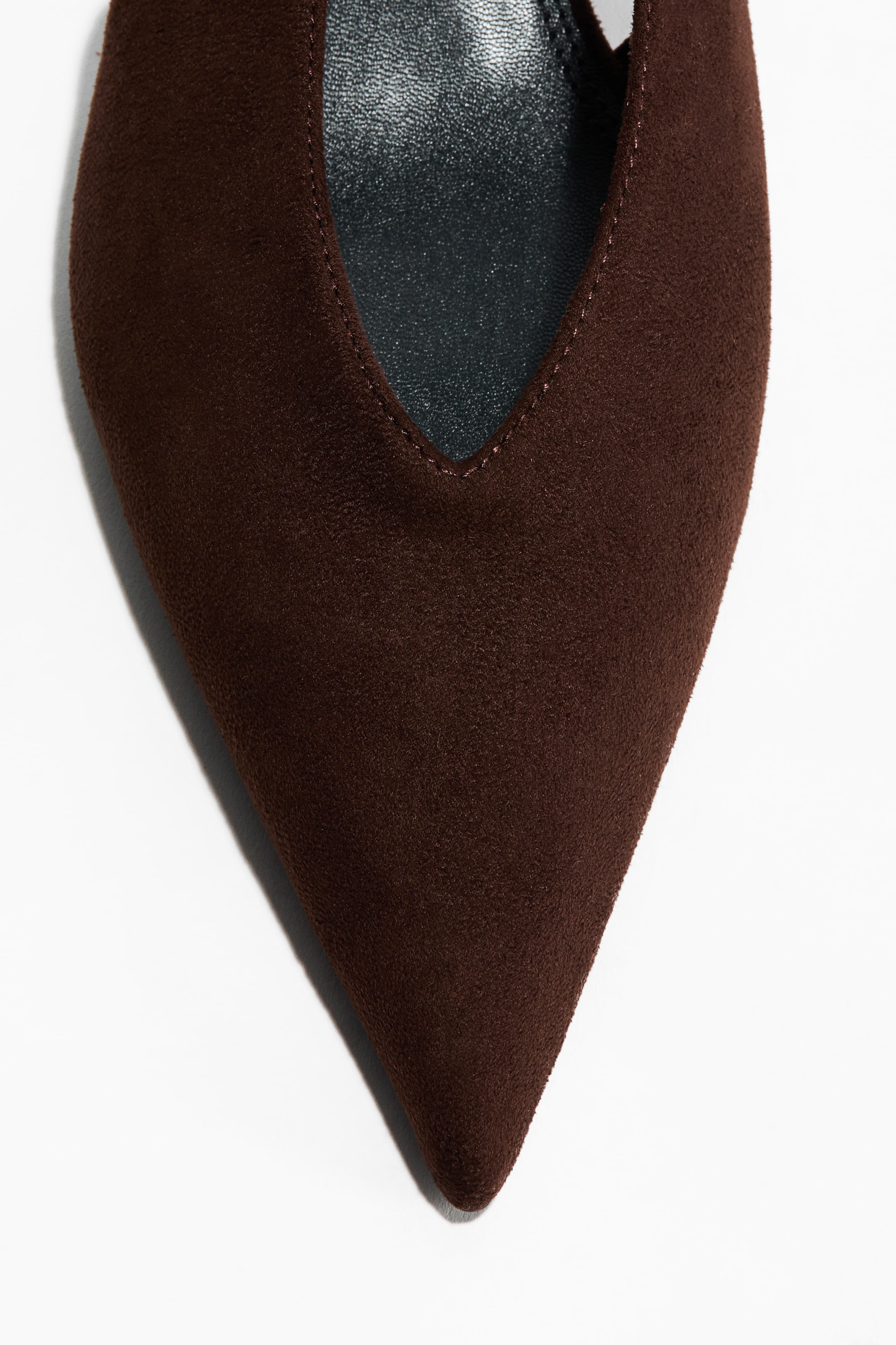 Vis større bilde: Slingbacks med snellehæl - Mørk brun - DAME | H&M NO 7