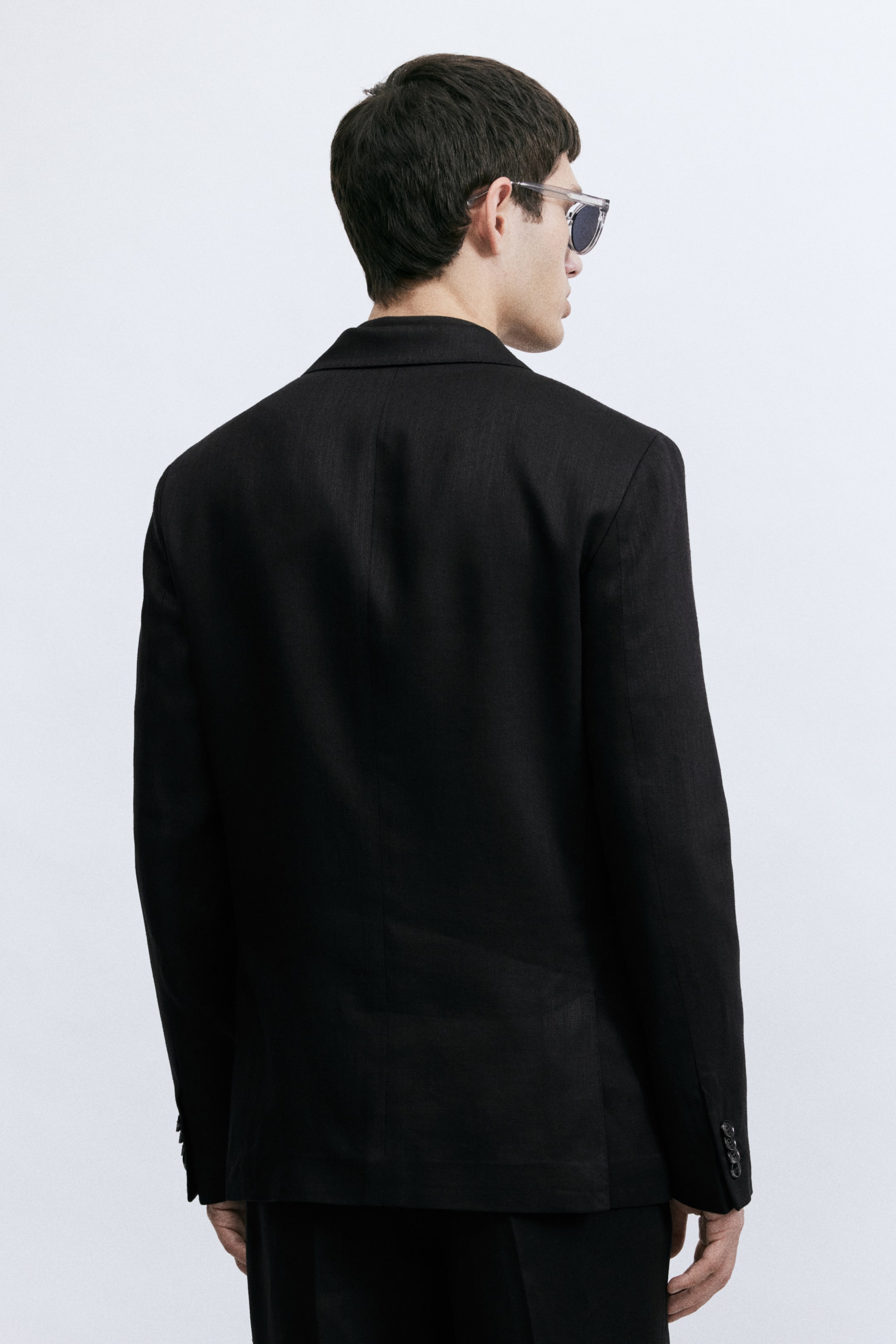 Regular-Fit Linen-Blend Jacket